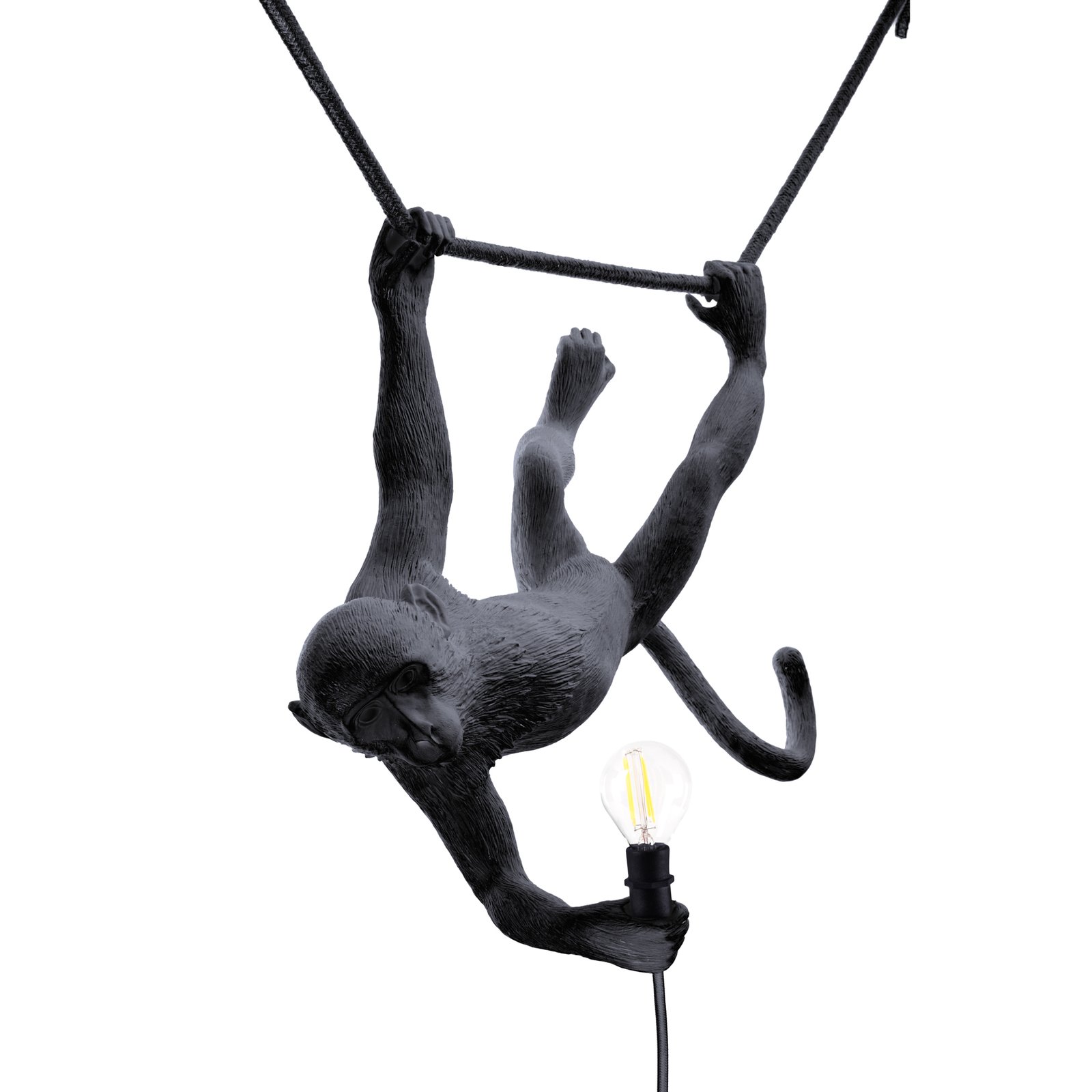 Monkey Swing Außen Pendelleuchte Schwarz - Seletti