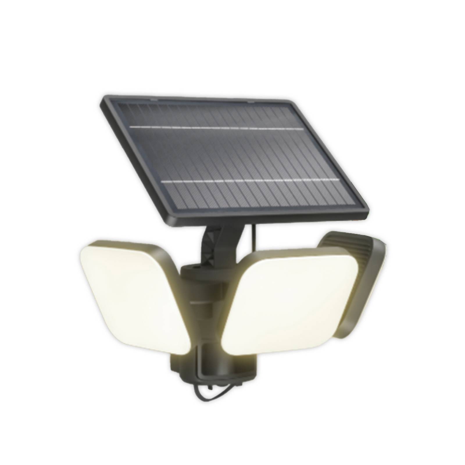 Philips LED-Solarlampe Zyren, schwarz, 3.000 K, Sensor, IP65