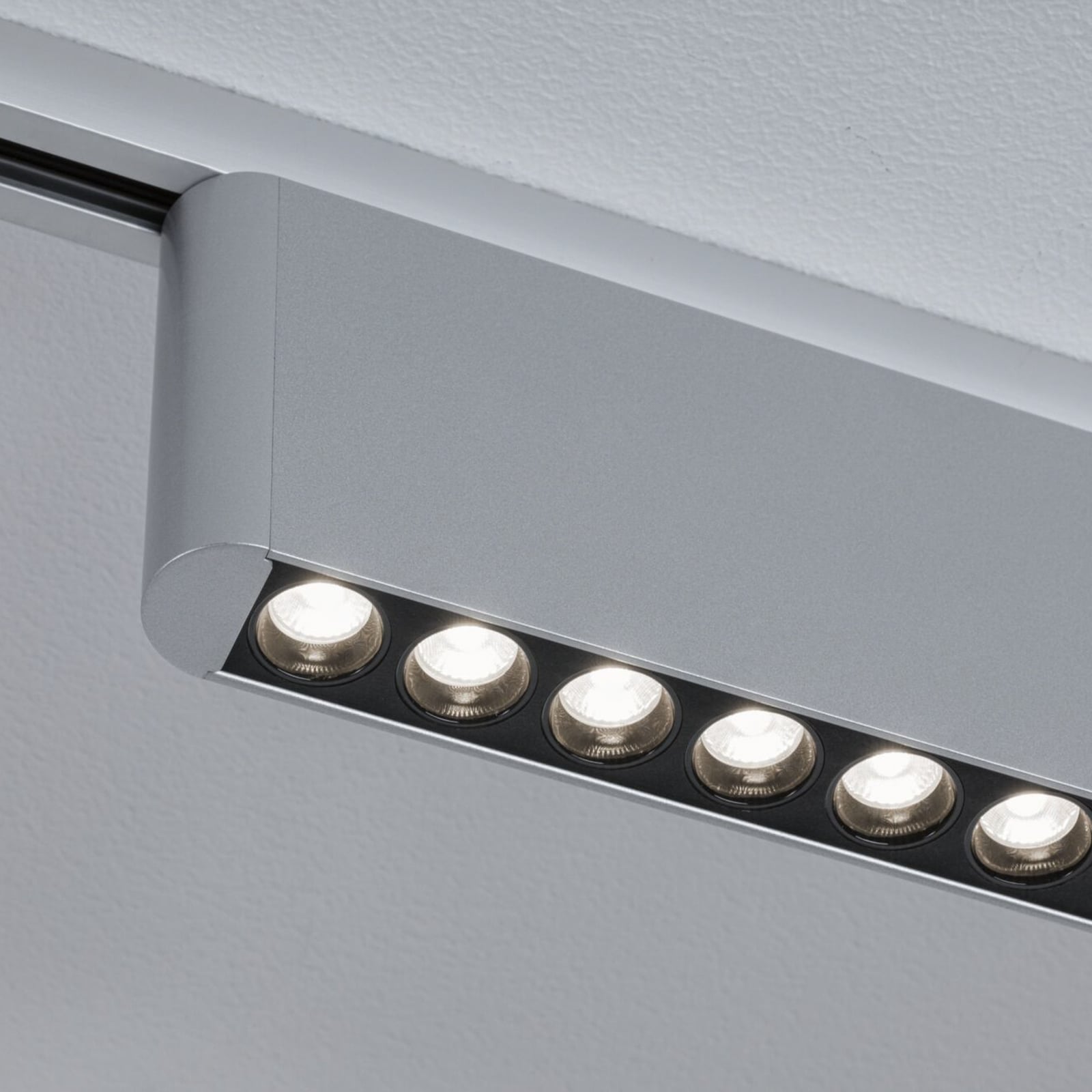 Paulmann URail LED-železniška svetilka Zelos, krom, 4.000 K, 37 cm