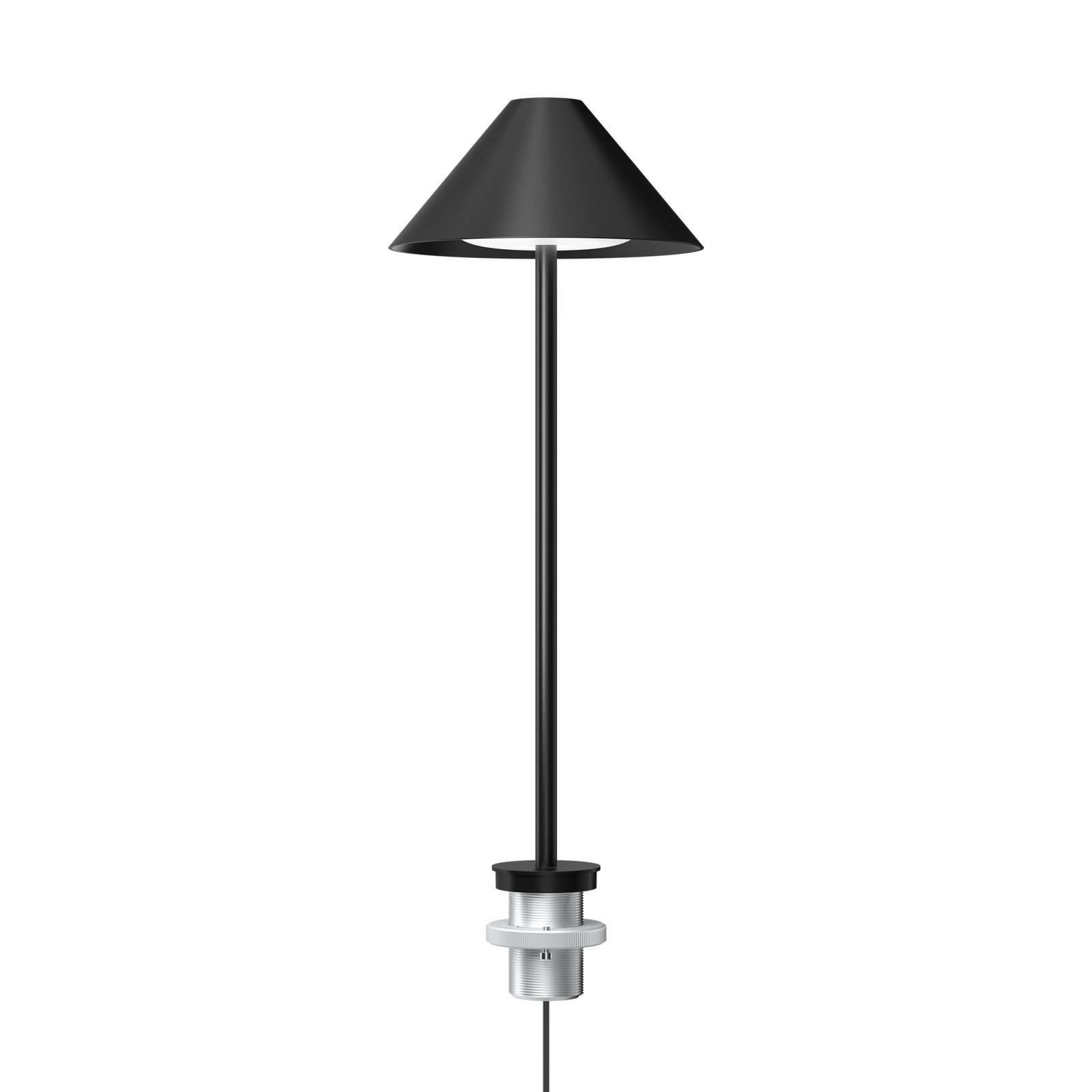 Louis Poulsen Keglen bordlampe, Pin, 3.000 K, sort