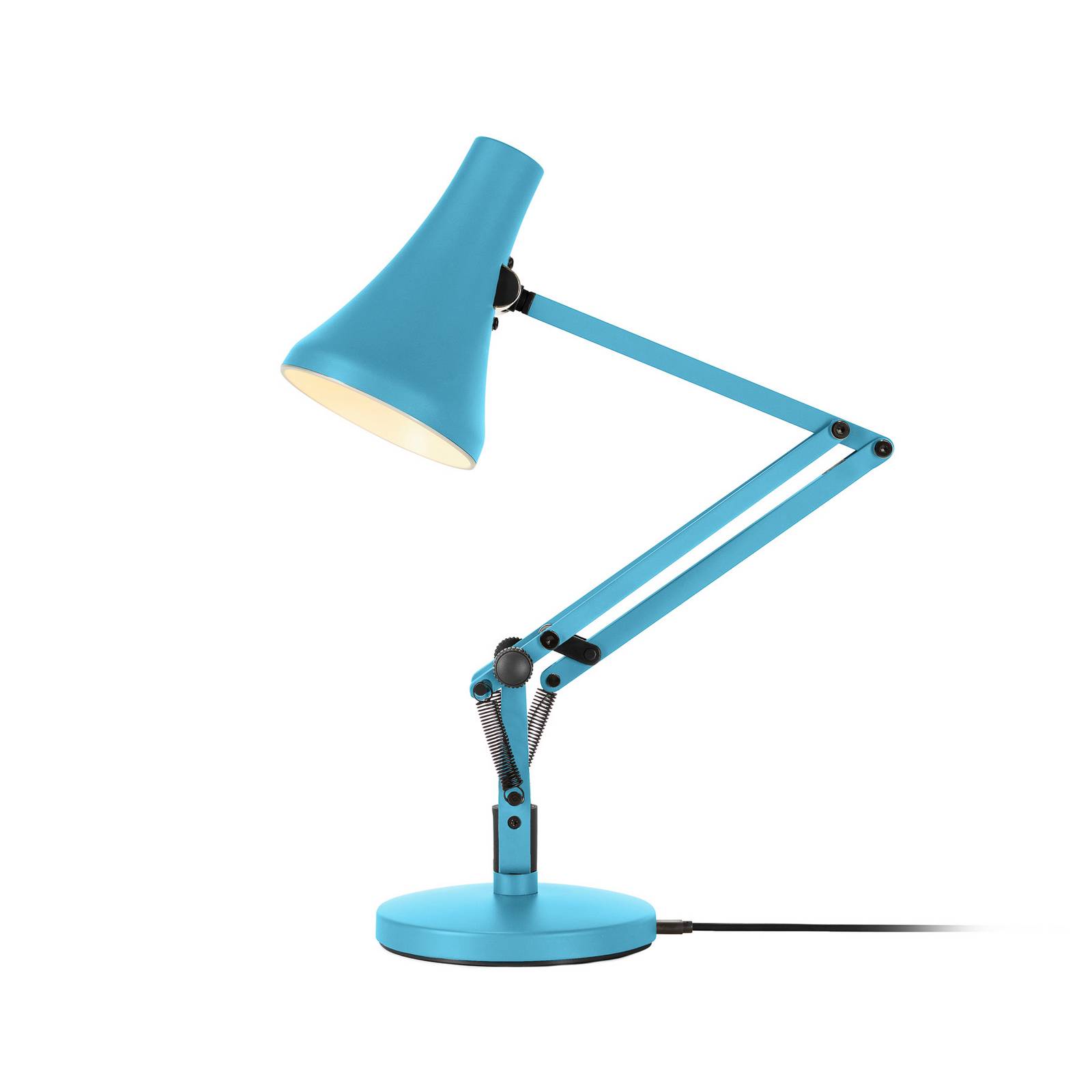 Anglepoise Lampa stołowa LED 90 MINI MINI VIVID, turkusowo-niebieska USB