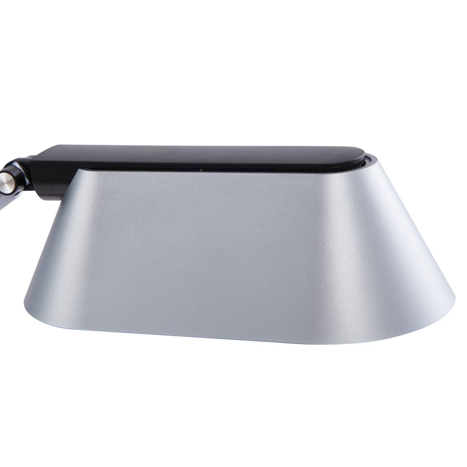 Lampa stołowa LED Lindby Thies, szary, ABS, wysokość 78 cm, ściemniana