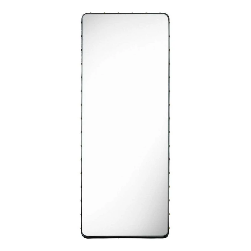 GUBI - Adnet Spiegel Rectangular 70X180 Black Leather