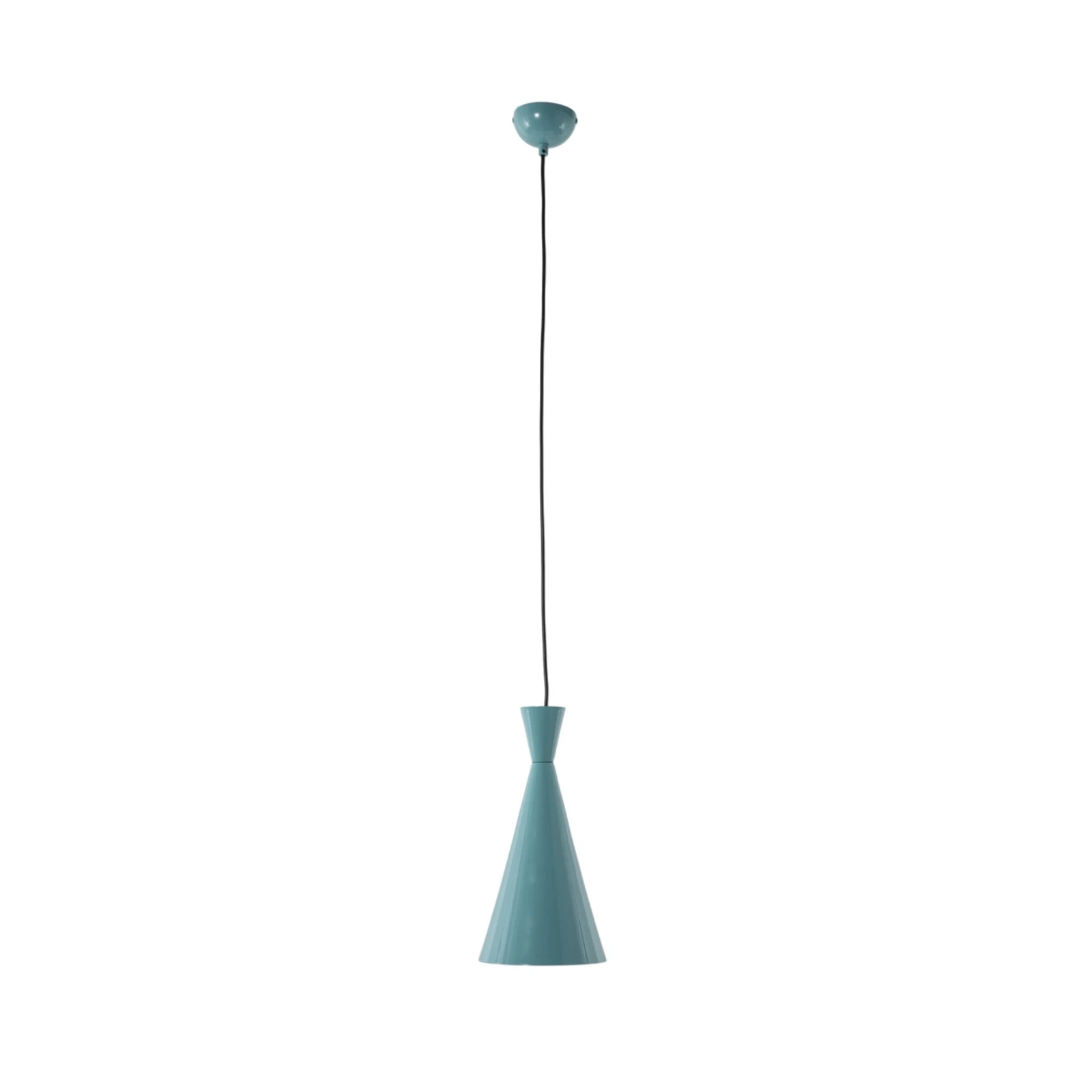 Lámpara colgante Tom, turquesa, metal, Ø 19 cm, E27