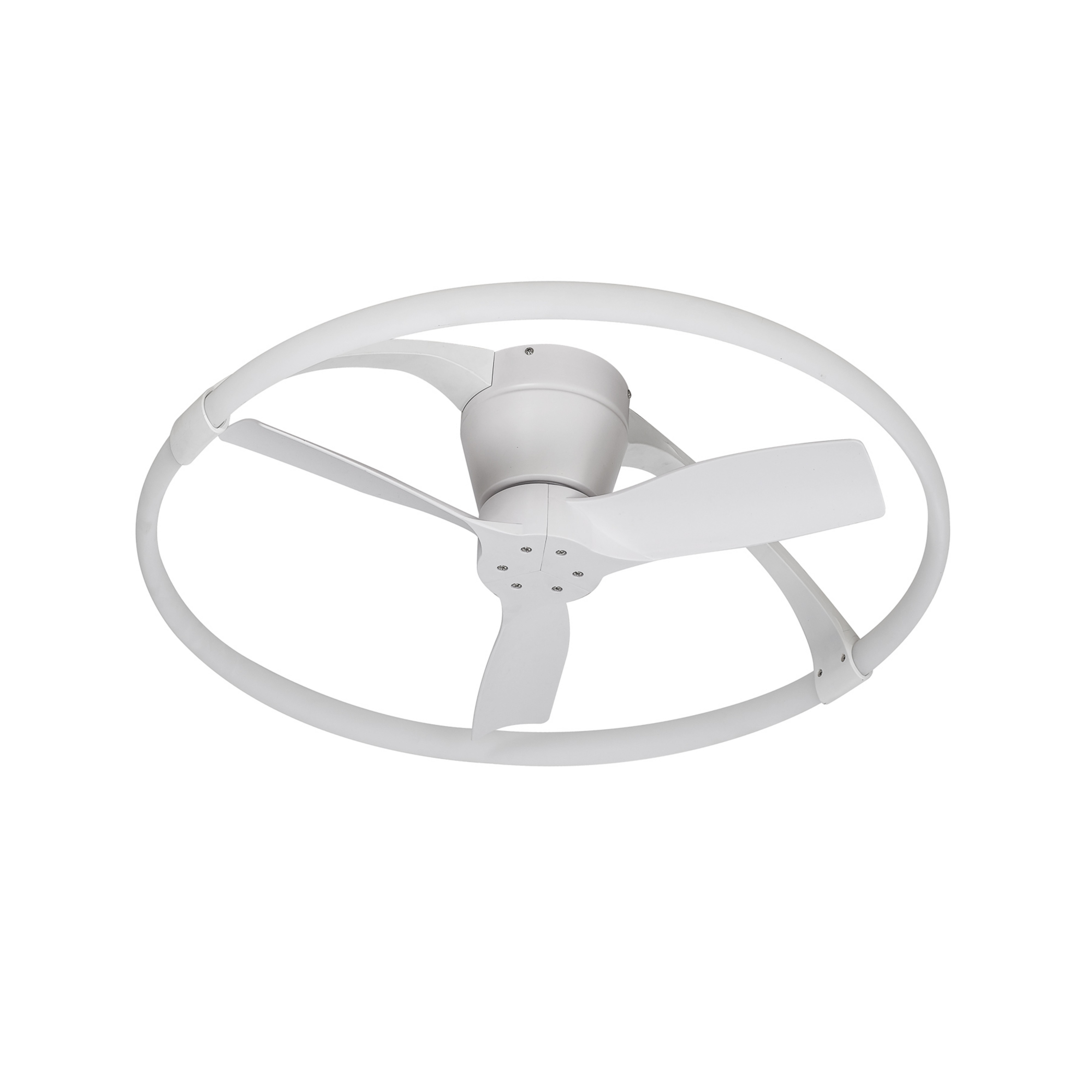 Nepal Mini LED-Deckenventilator, App, weiß - Mantra