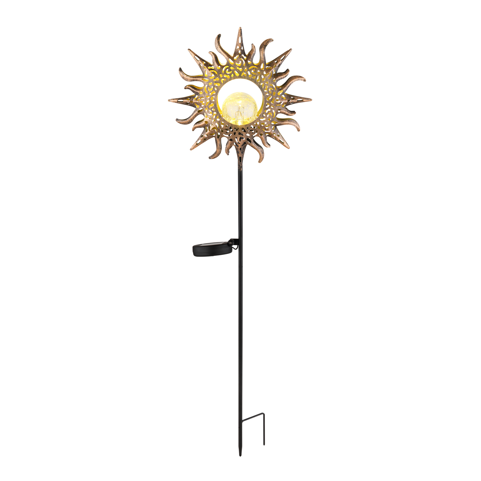 Lámpara con pica solar con sol, IP44