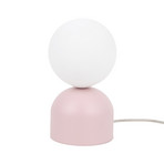 Tafellamp Miki, roze, glas, hoogte 21 cm, G9