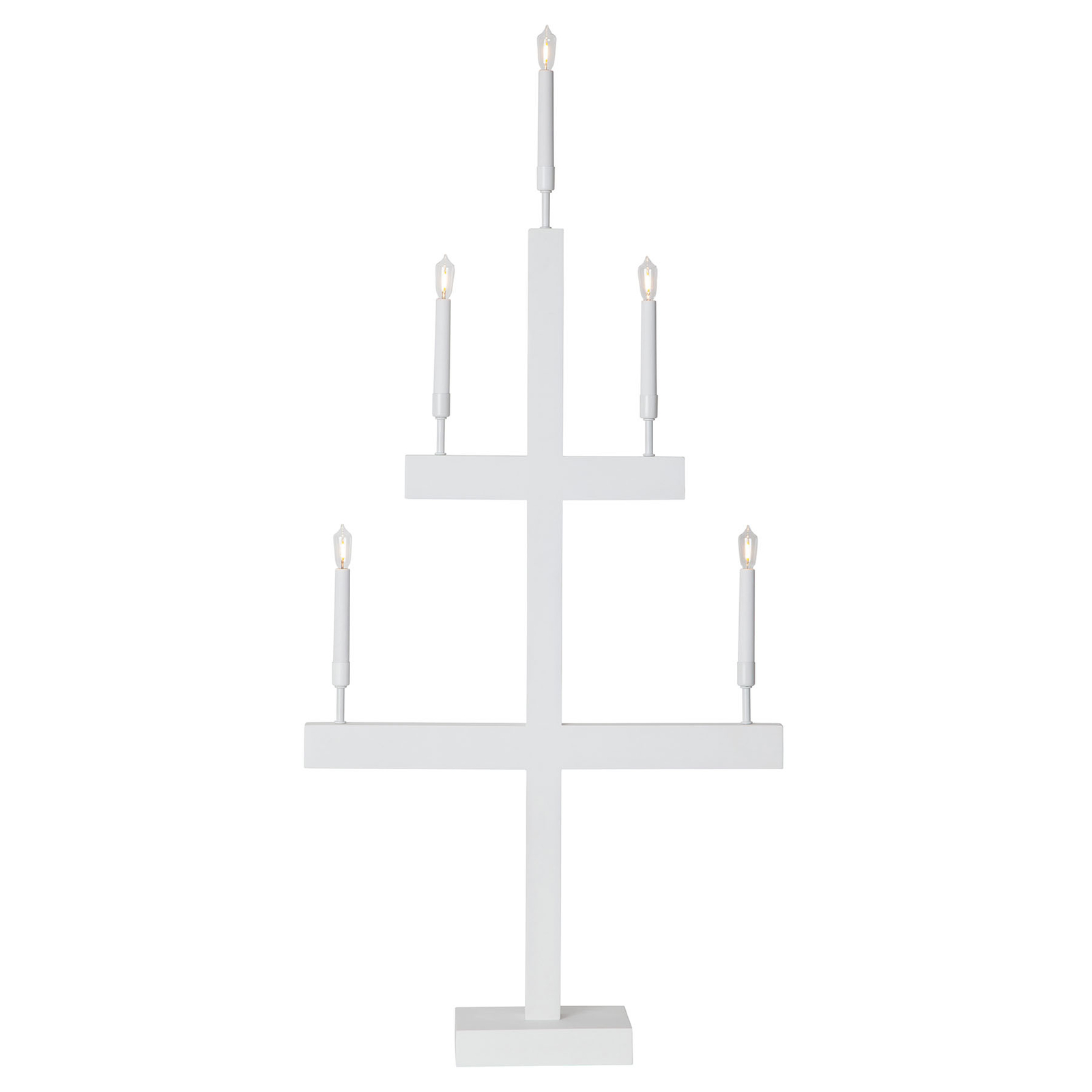 LED-Fensterleuchter Storm 5-flammig Höhe 118 cm