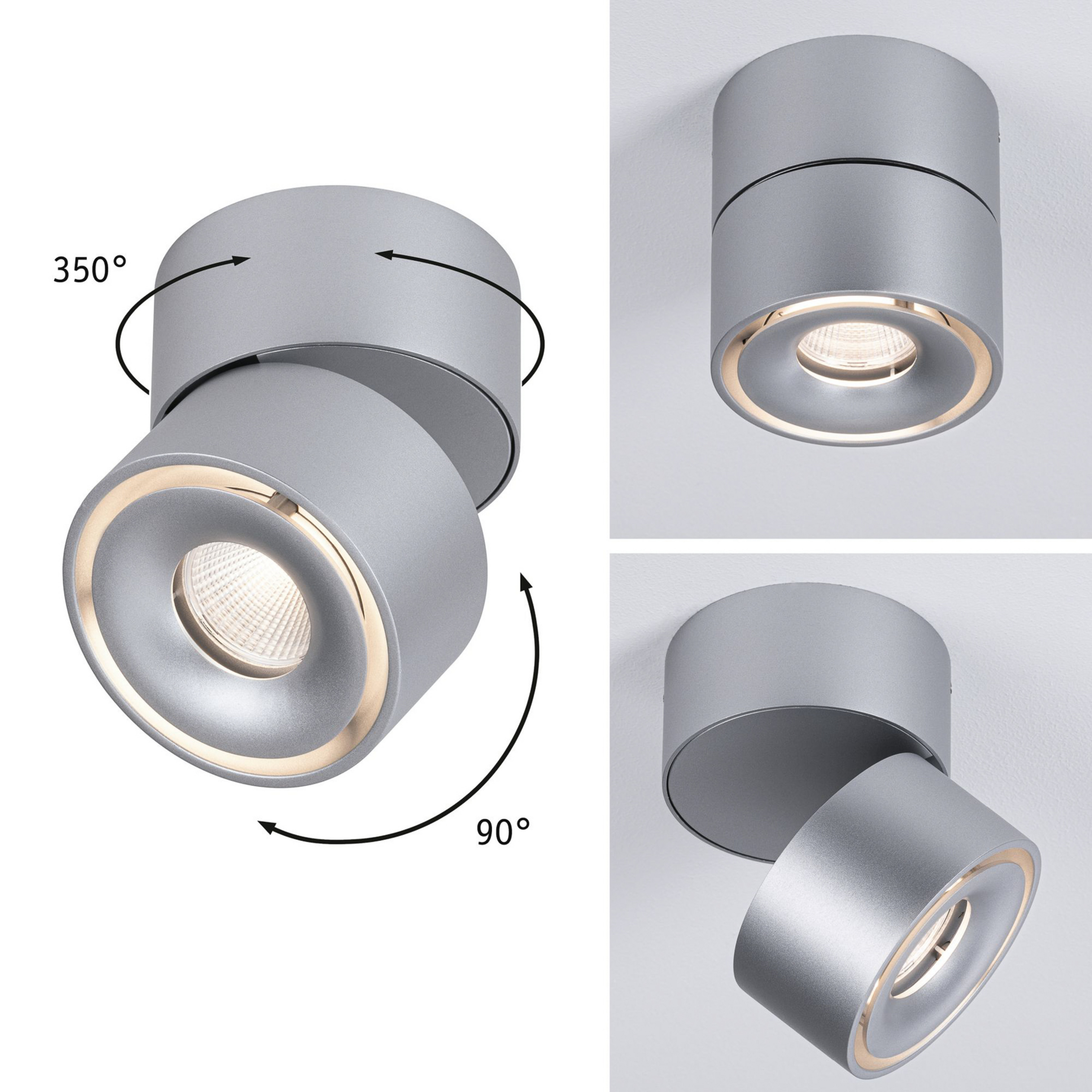 Paulmann Spircle spot en saillie LED chrome mat