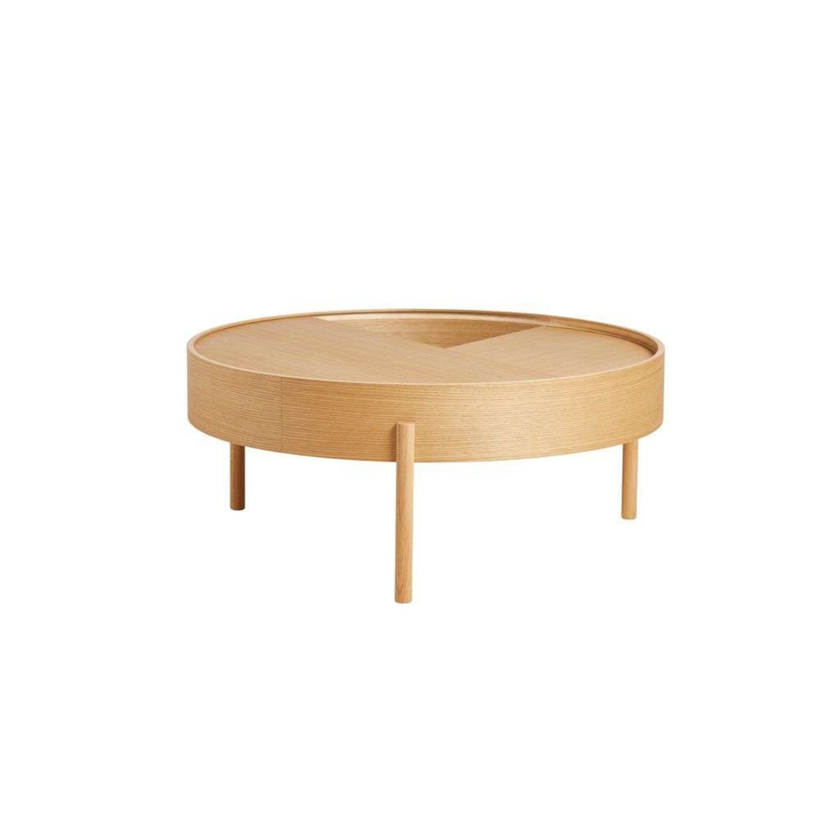 Arc Coffee Table Ø89 Oiled Oak - Woud