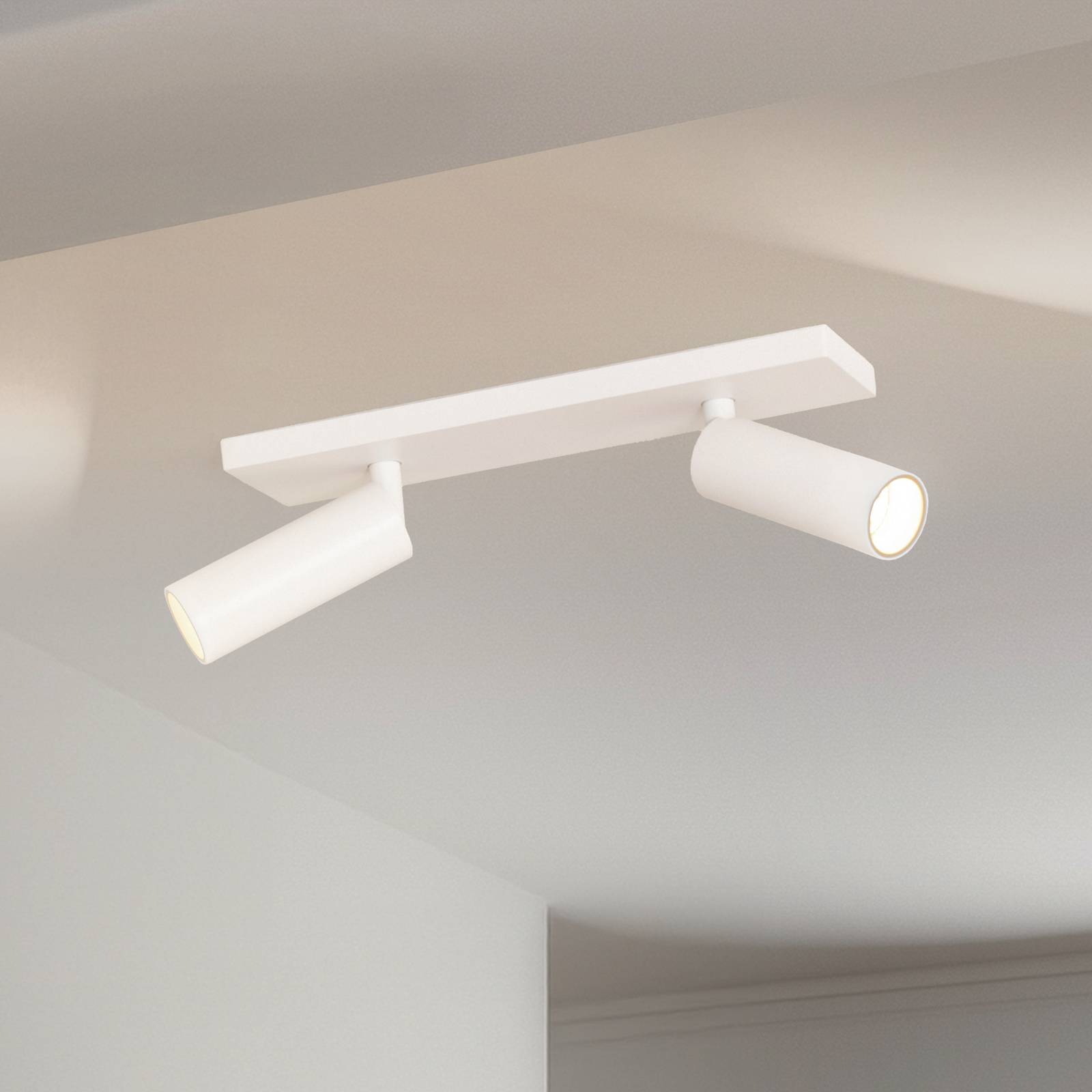 Arcchio Deckenstrahler Brinja Slim, weiß, 2-flg., GU10 MR11 günstig online kaufen