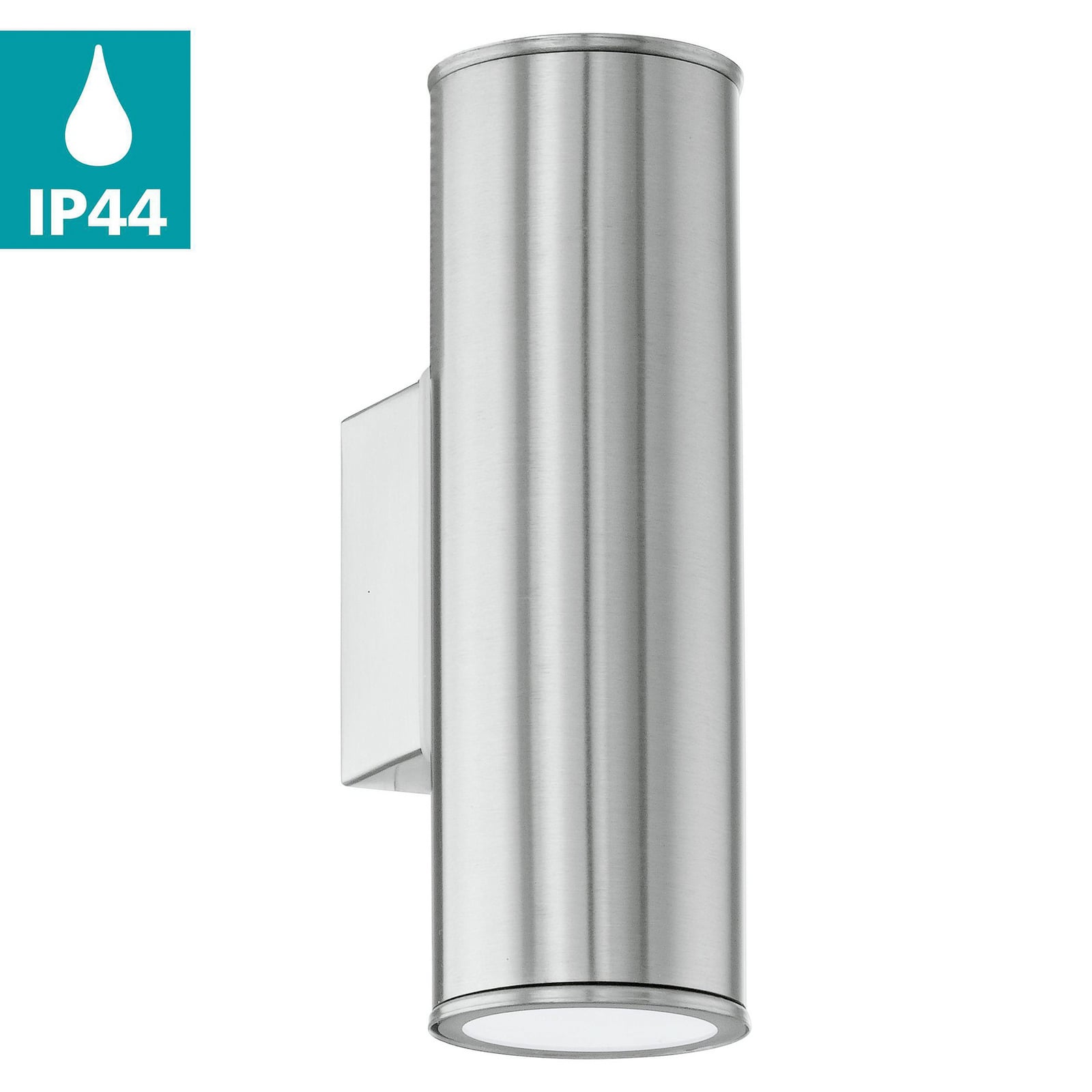 Riga LED zidna lampa, nehrđajući čelik, visina 20 cm, nehrđajući čelik, 2