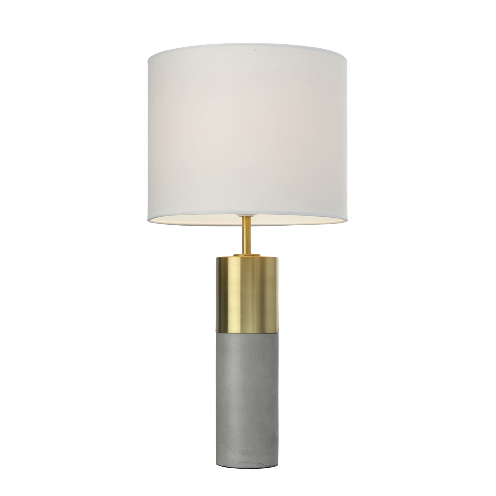 Villeroy & Boch Turin table lamp, concrete look 25 cm, for Living / Dining Room, metal, glass, E27, 60 W, energy efficiency: A++, H: 51 cm