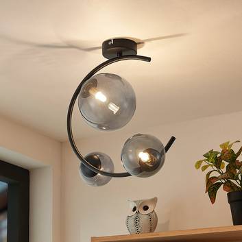 Lindby Sugiava plafondlamp, bolkap, 3-lamps