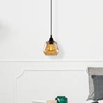 Hanging light Gold 030, gold-transparent glass Ø 15 cm 1-bulb