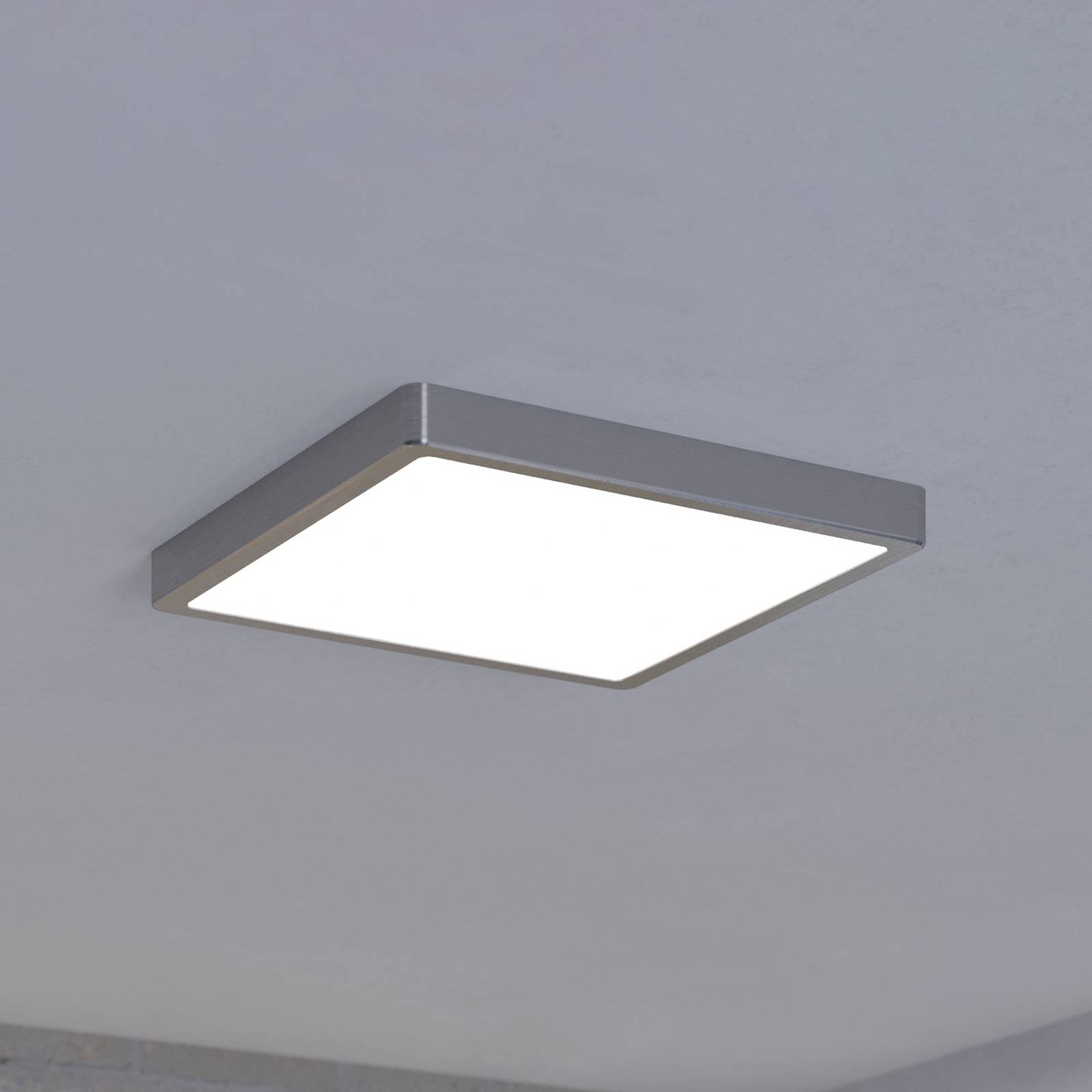 EGLO connect Fueva-Z Plafonnier 28x28cm nickel