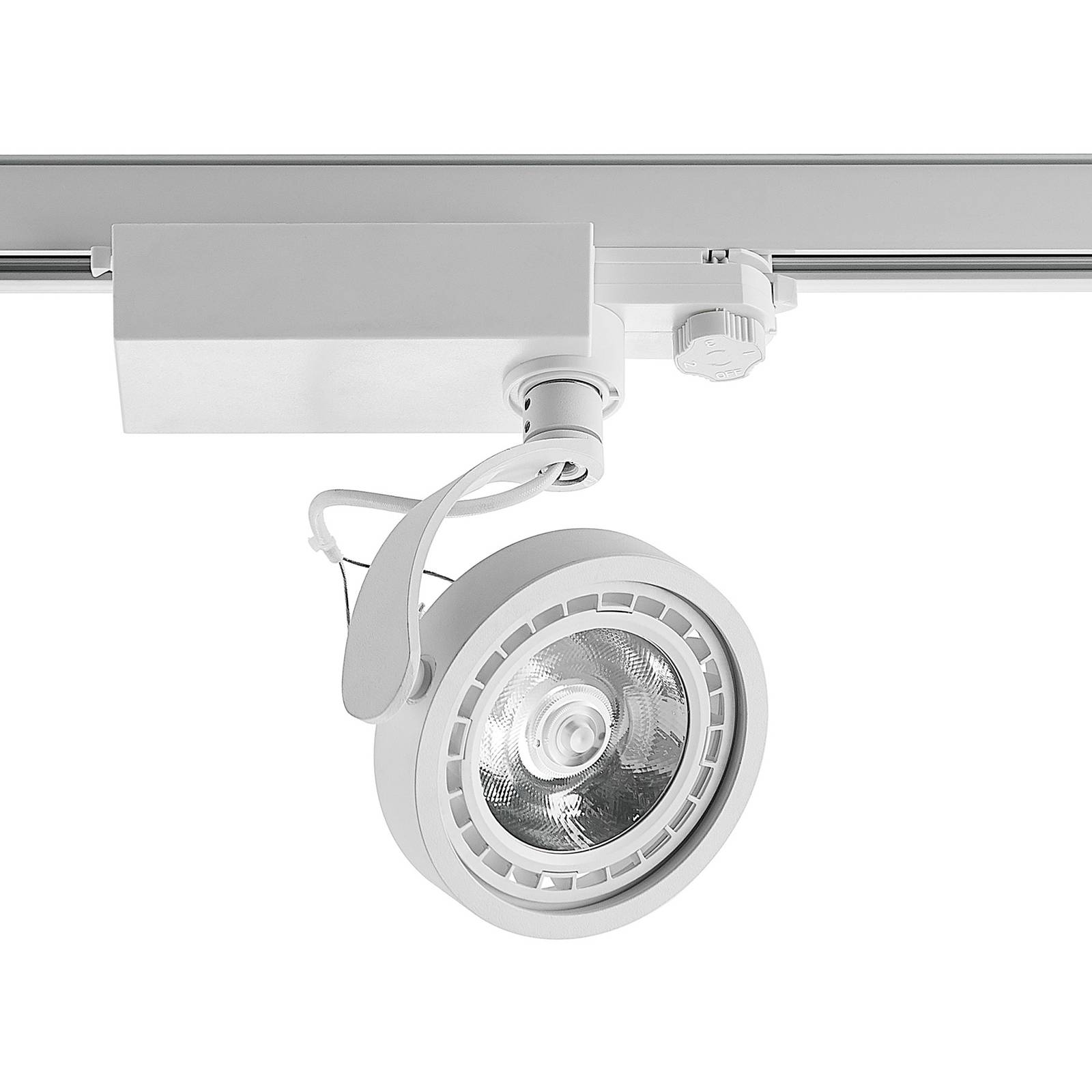 Arcchio Narimo 3-circuit track spotlight, white - Hallway - Tracking Light - dimmable - Modern