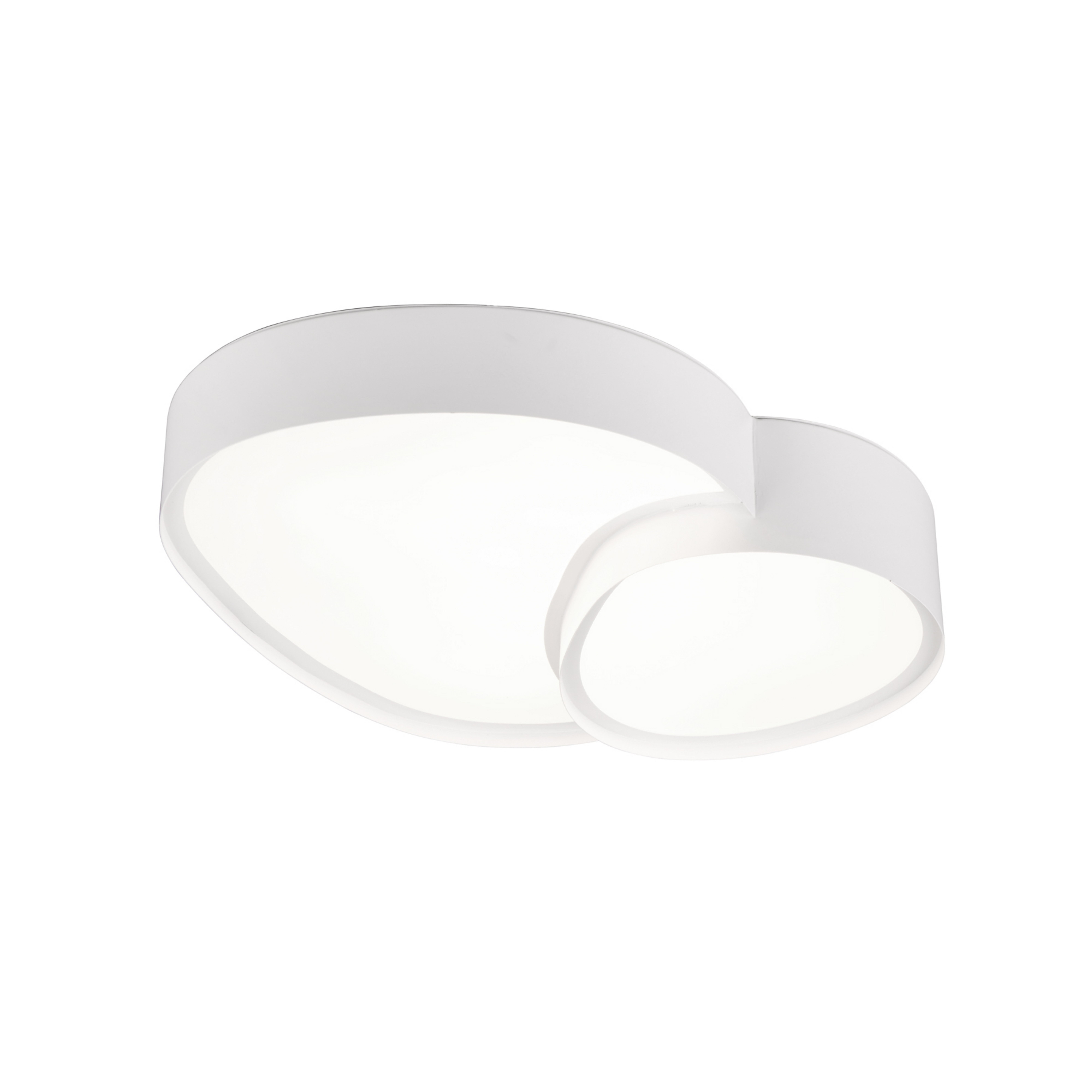 Stropní svítidlo LED Rise, bílé, 43 x 36 cm, CCT, stmívatelné