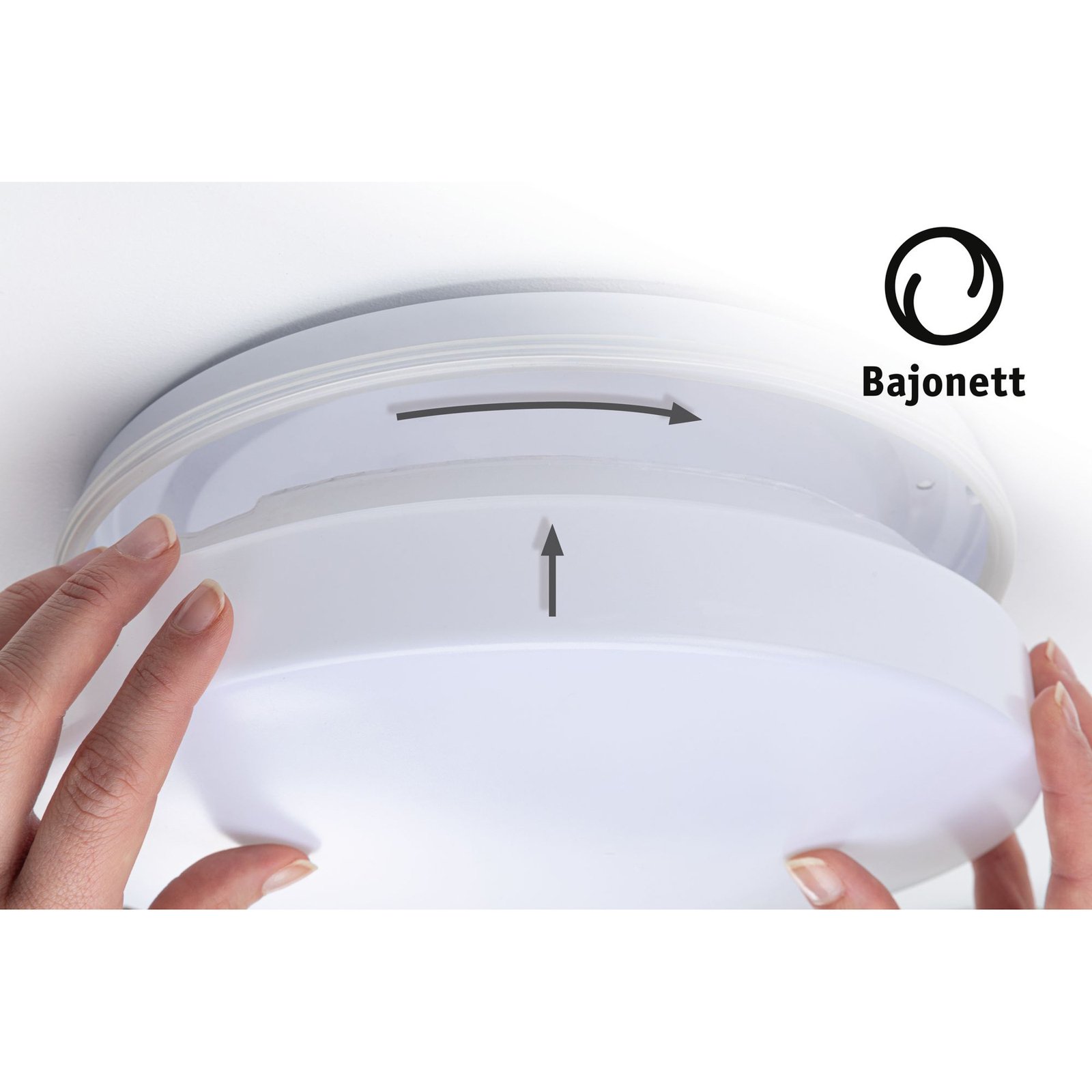 Axin ceiling light white IP44 E27 - Paulmann