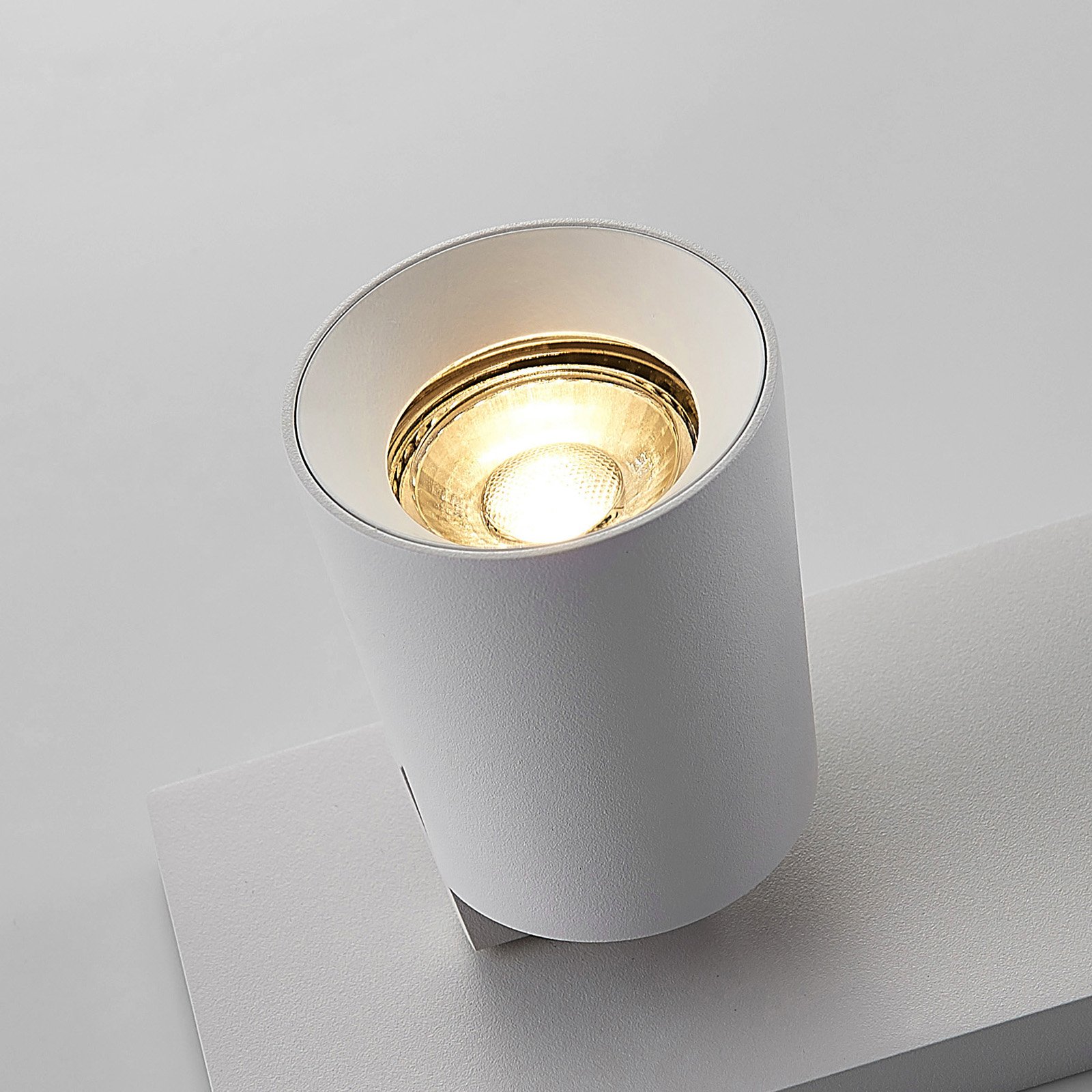 Arcchio Iavo downlight, angular, white, 2-bulb
