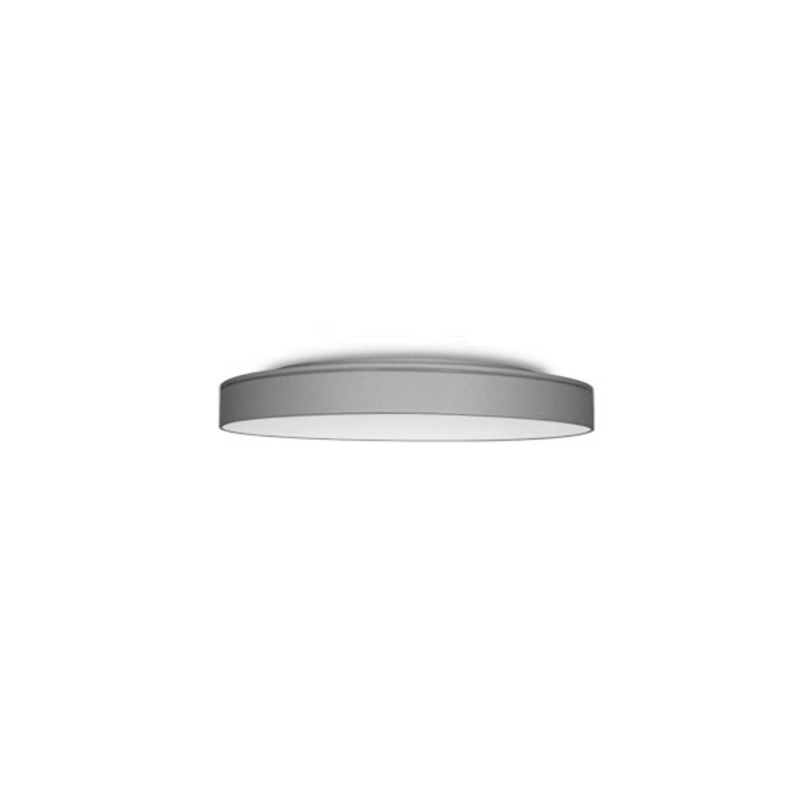 Plafonnier LED Lunata Small anneau effet argenté