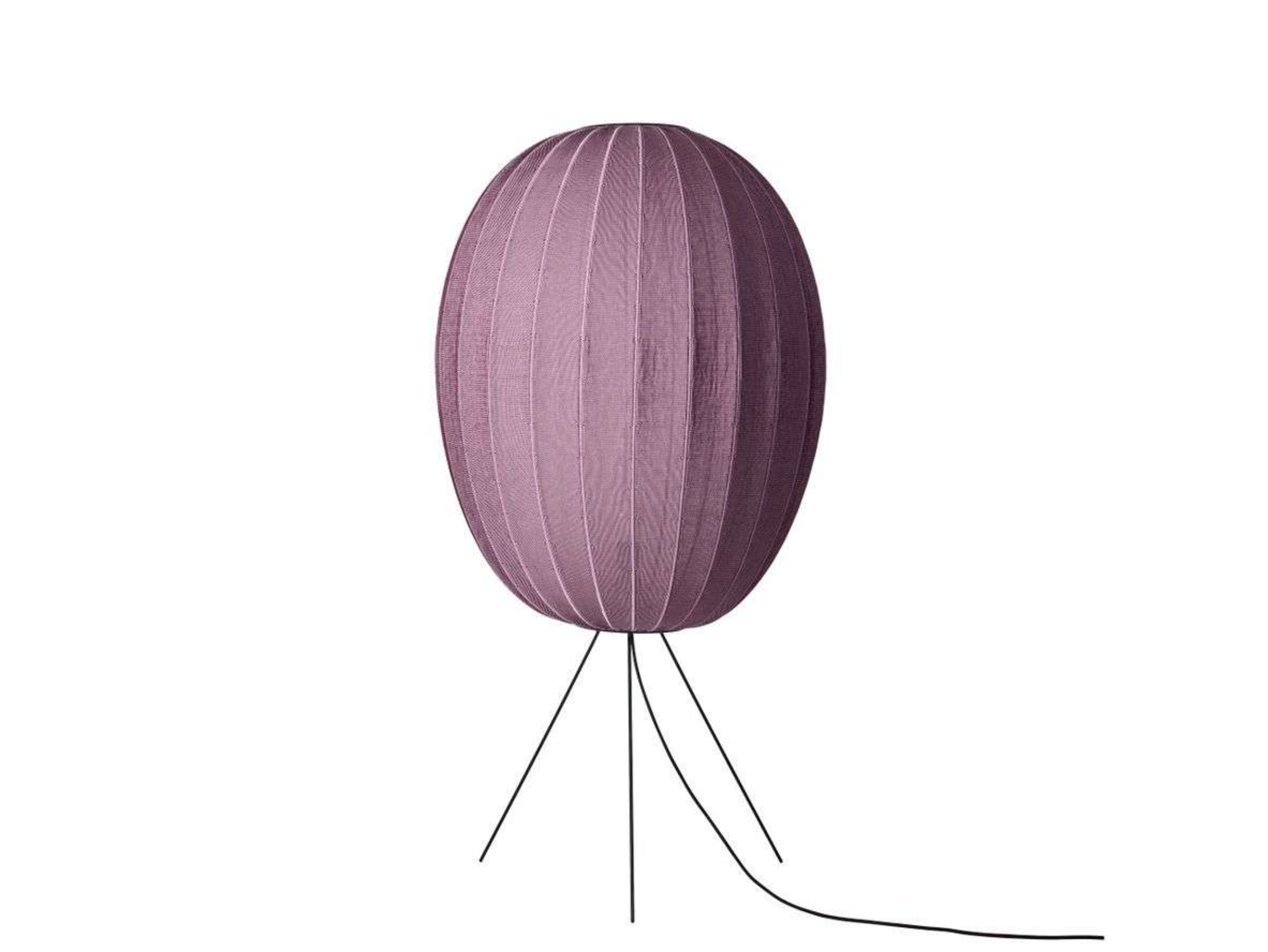 Lampada da terra Knit-Wit 65 High Oval, rossa, 130 cm - Made By Hand