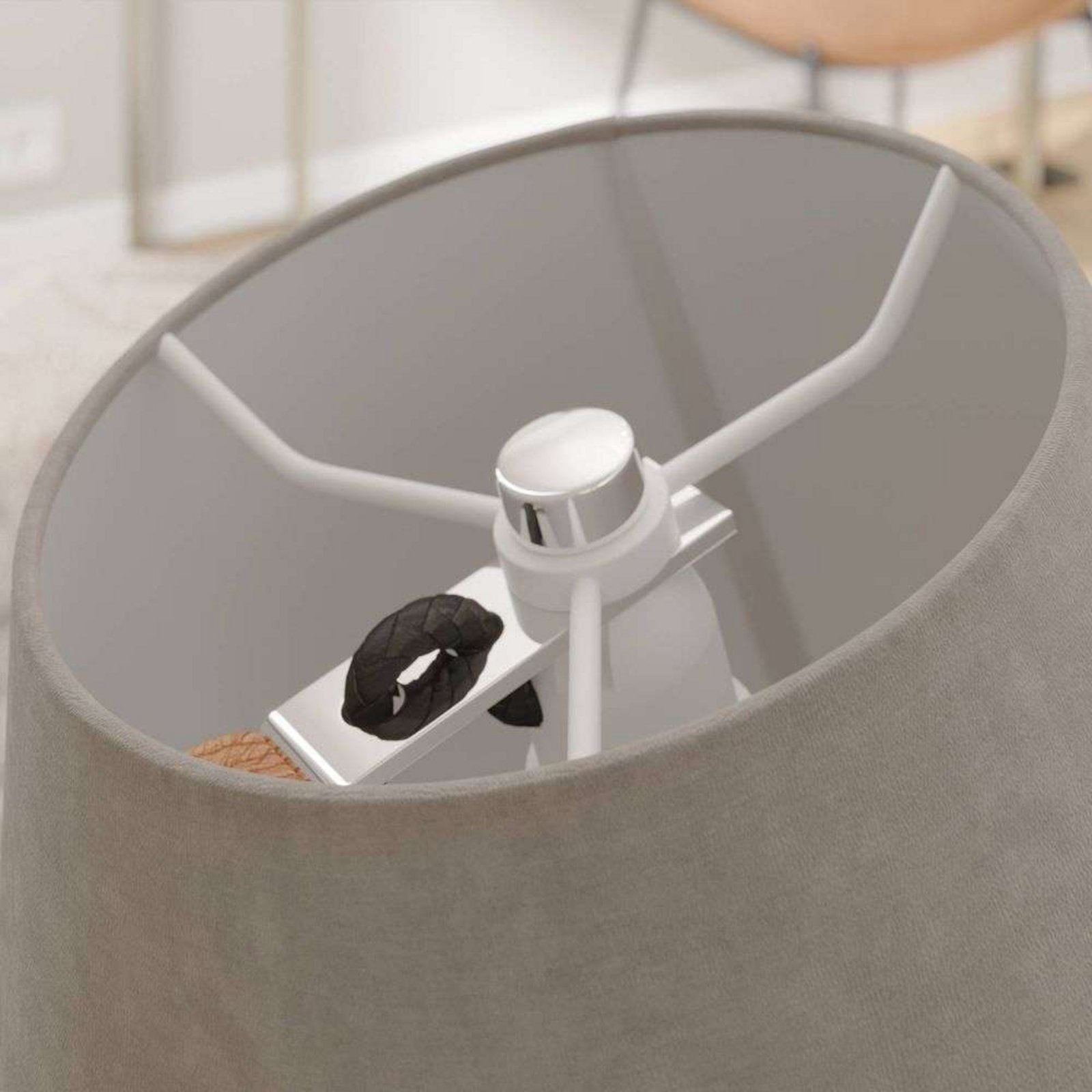 JindaWall Lamp Grey/Oak - Lucande