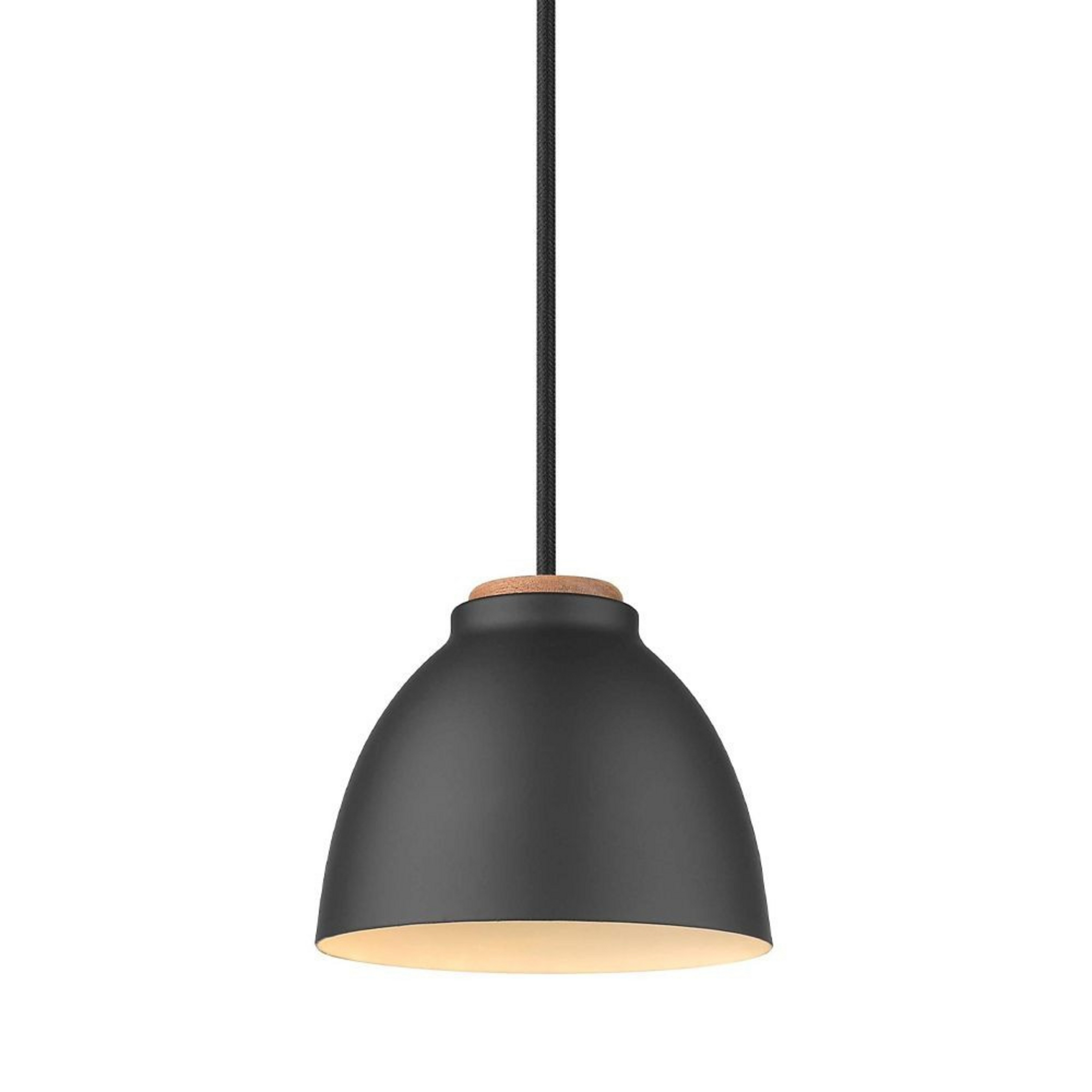 Nivå Pendelleuchte Ø14 Black/Wood - Halo Design