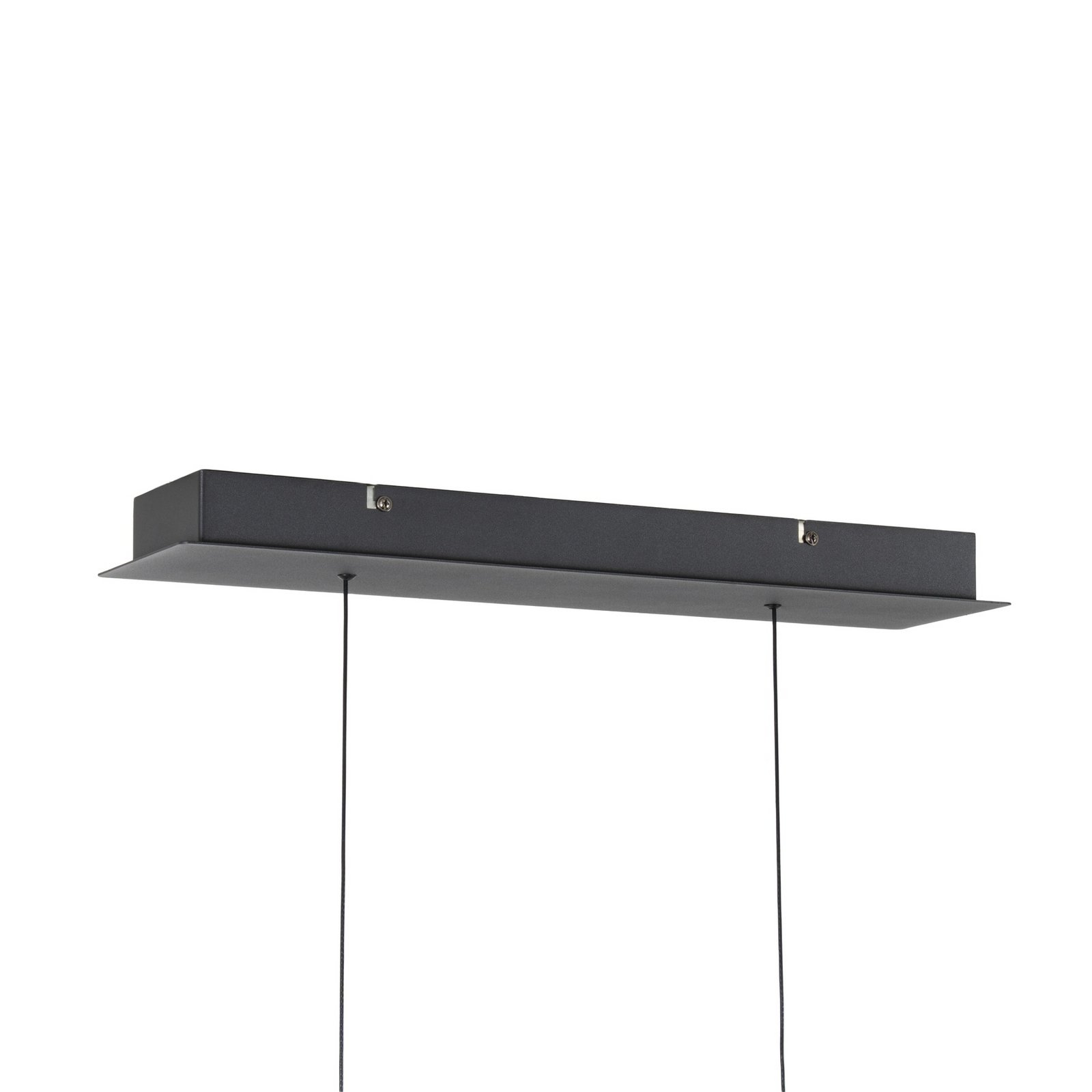 Tanira LED hanglamp, 140 cm, zwart/wit, dimbaar - Lucande
