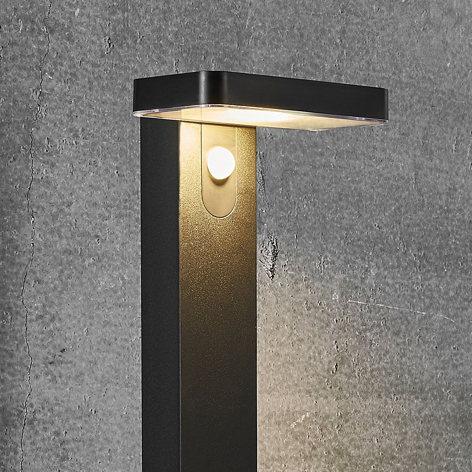 Rica Square LED Napelem Kerti Lámpa Black - Nordlux