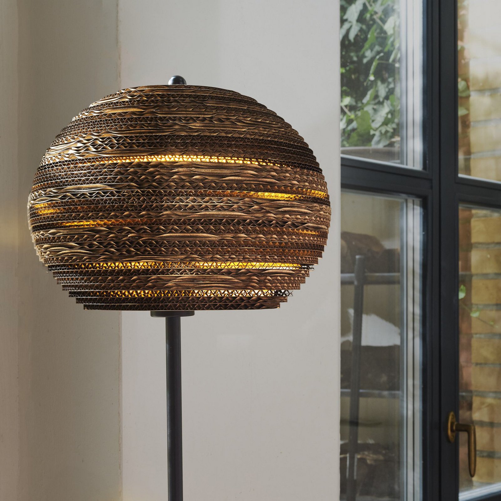 OSRAM Stehleuchte BALL, braun, Höhe 160 cm, Wellpappe, E27