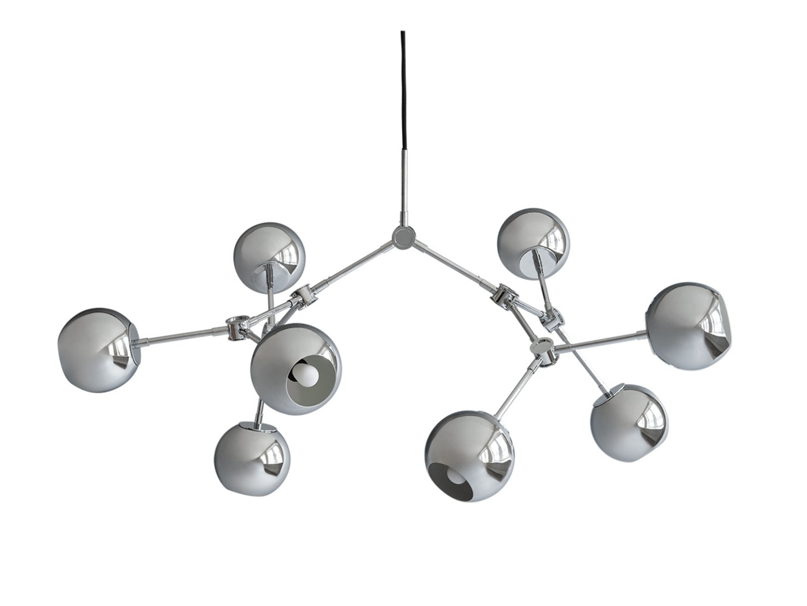 Drop Globe Mini Chrome Chandelier - 101 Copenhagen