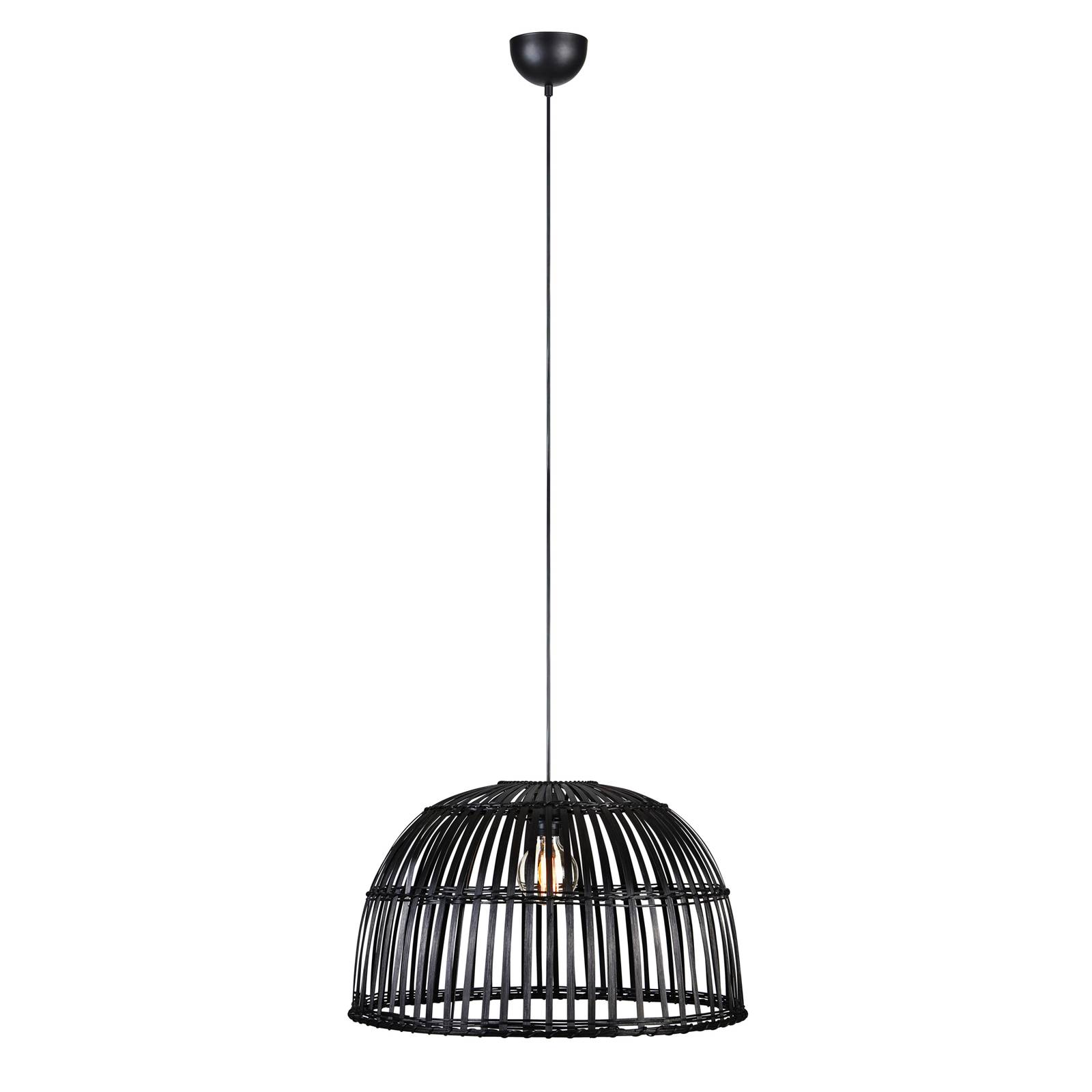 Suspension Cottage en noir plastique cage