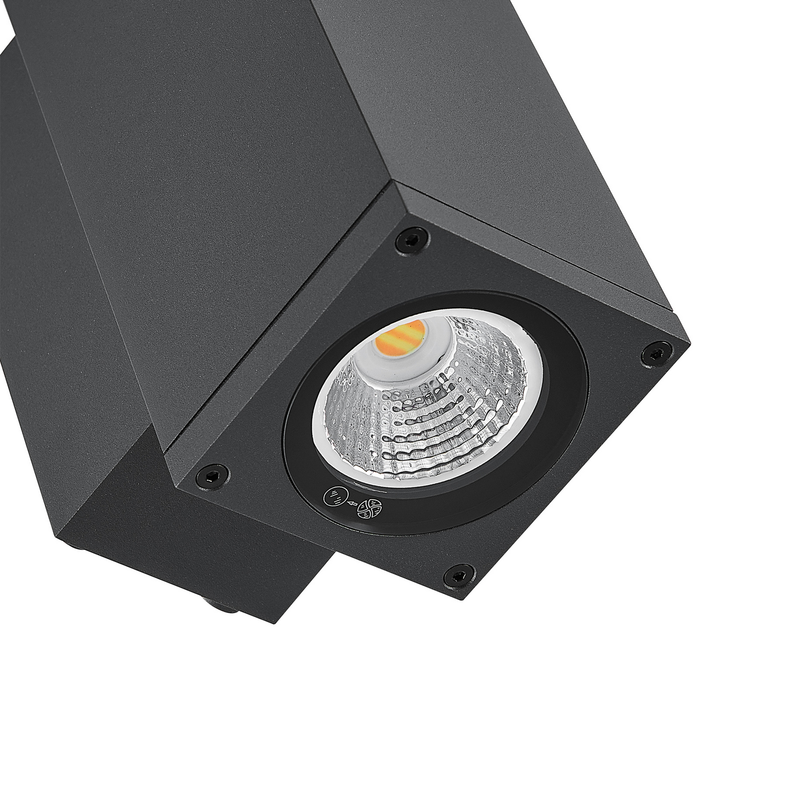 LED-Außenwandlampe ShoreLine Pro Square up/down, dunkelgrau