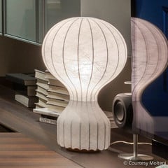 FLOS design-pöytävalaisin Gatto, valkoinen, korkeus 56 cm