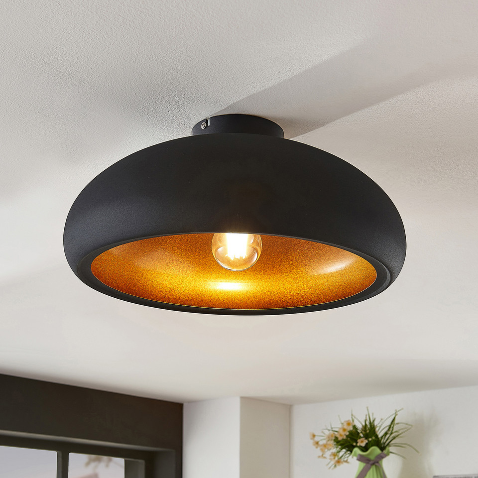 Lindby Gerwina Plafond, svart från Lindby