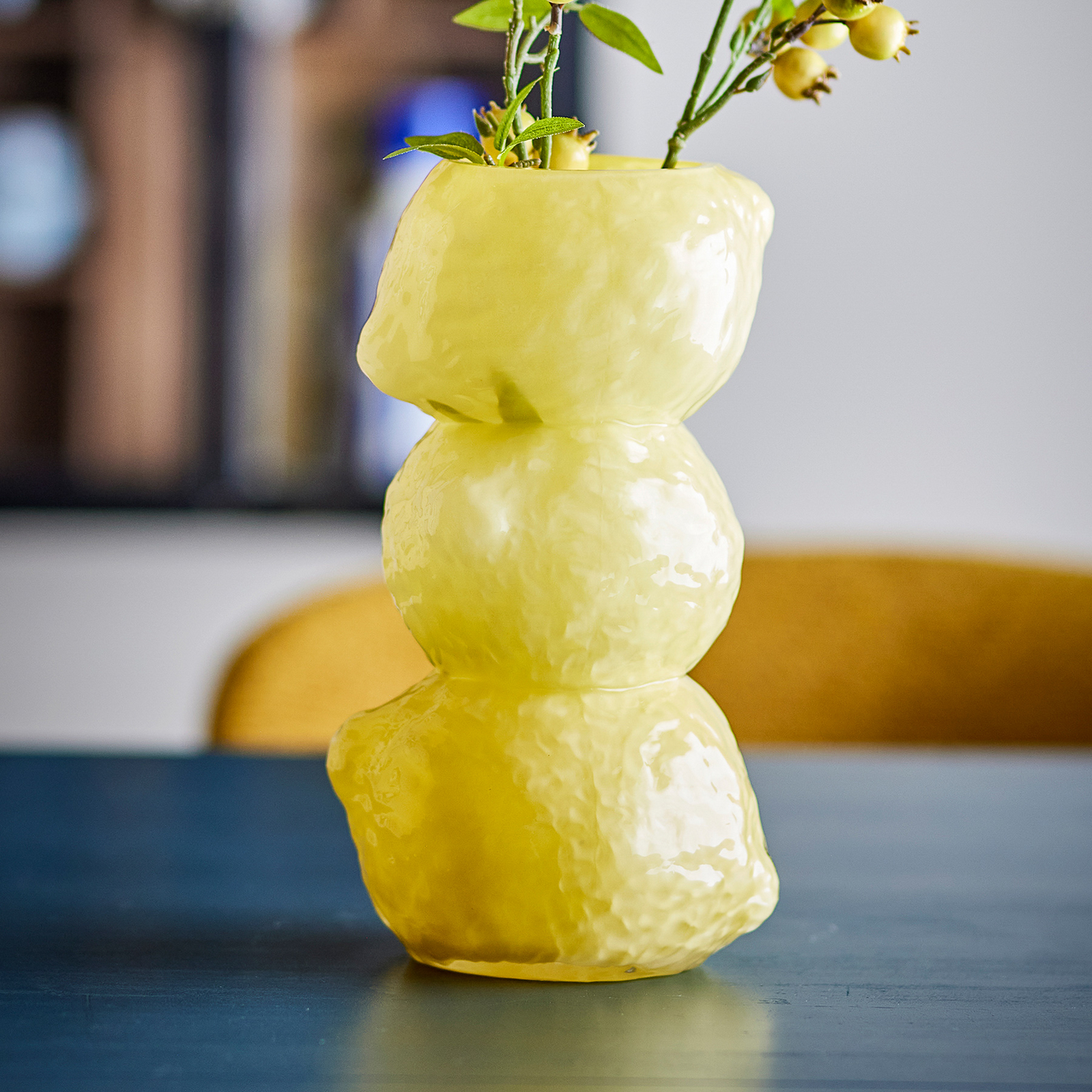 Váza Limone, žltá, výška 27 cm, sklo – Bloomingville Váza Limone, žltá, výška 27 cm, sklo – Bloomingville