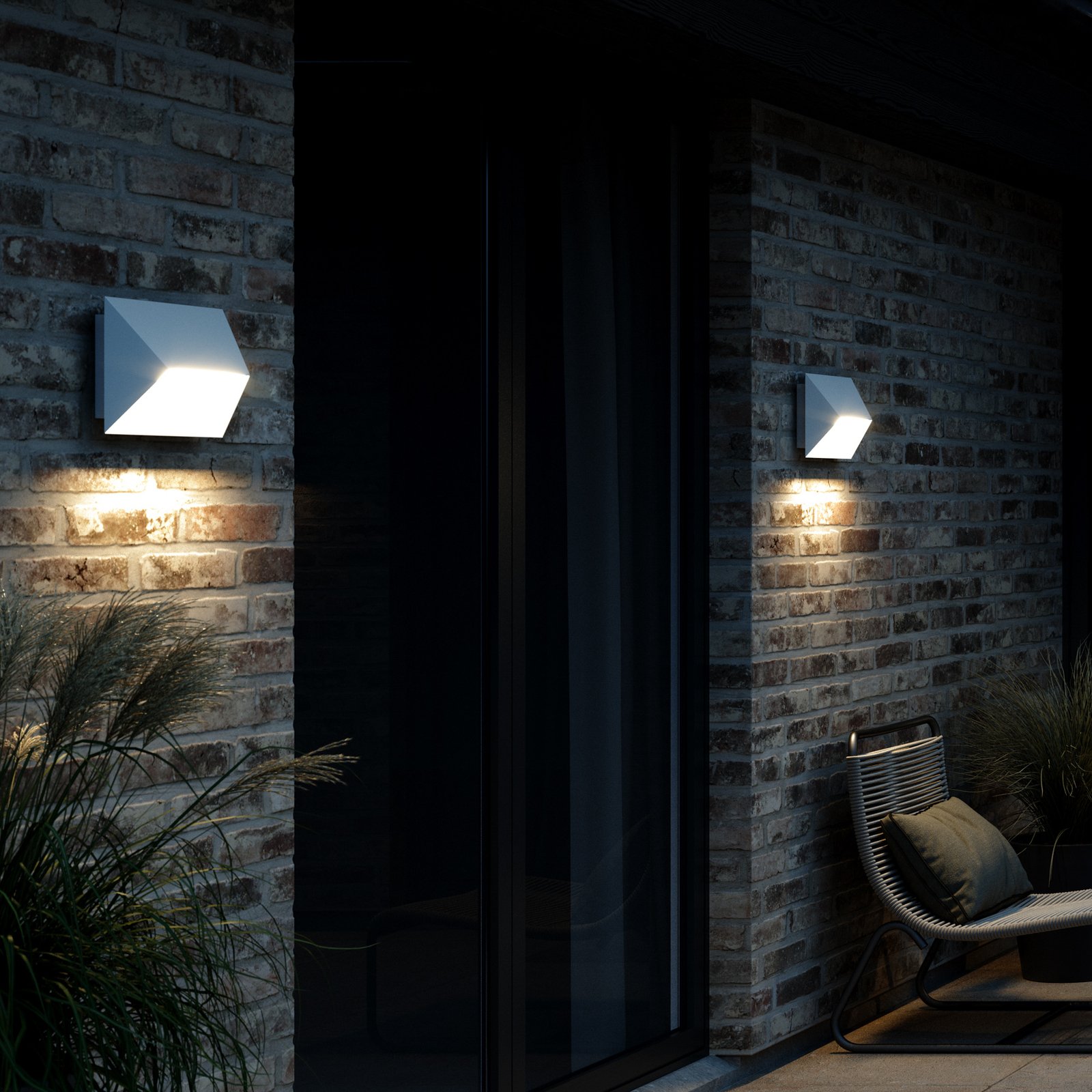 Pontio 27 Buiten Wandlamp White - Nordlux