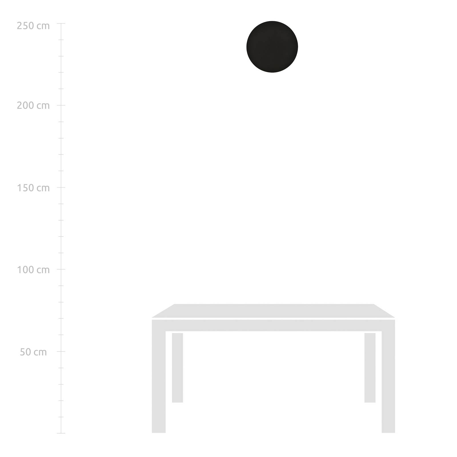 Kinkiet Form 2, światło pośrednie, Ø 30 cm