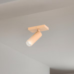 Arcchio Reflektor sufitowy Brinja Slim, brązowy, 1-punktowy, GU10 MR11