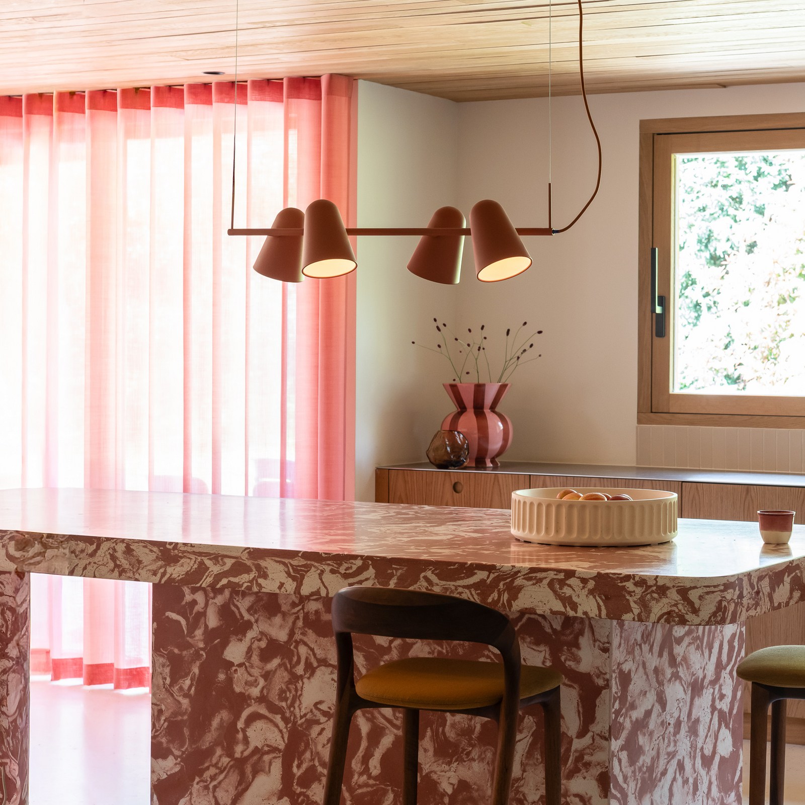 IT'S ABOUT ROMI hanglamp Salamanca, terra, lengte 80 cm