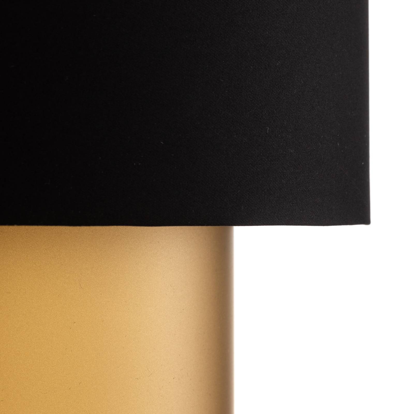 Lampa wisząca Dorina, czarny/złoty, Ø 40 cm