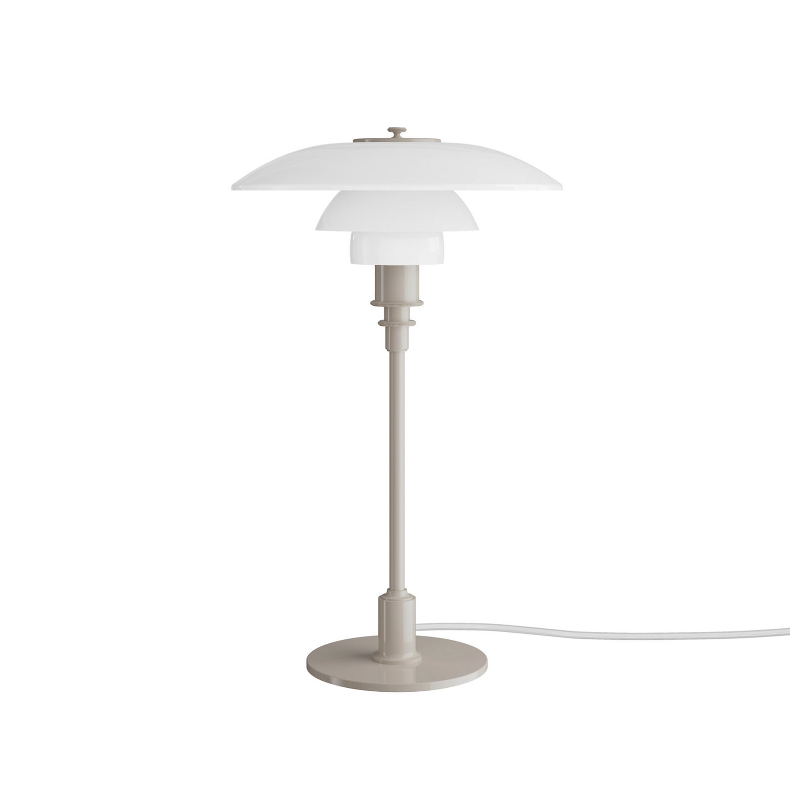 PH 3/2 pöytälamppu, kiiltävä beige, Ø 28 cm – Louis Poulsen PH 3/2 pöytälamppu, kiiltävä beige, Ø 28 cm – Louis Poulsen
