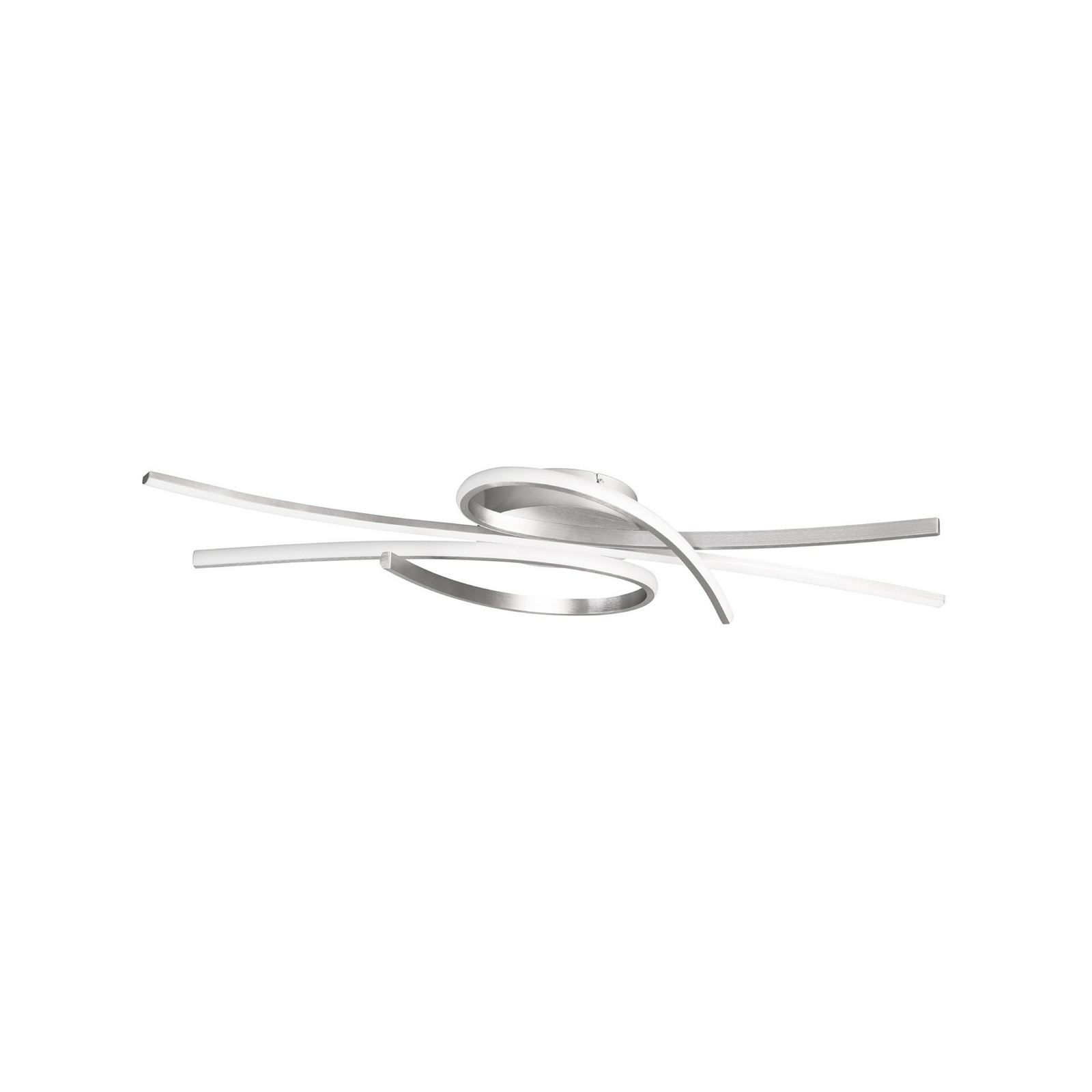 Plafonieră LED Biba, culoare nichel, lungime 100 cm, metal CCT