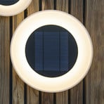 Newgarden Wally LED solar wall light, Ø 39 cm