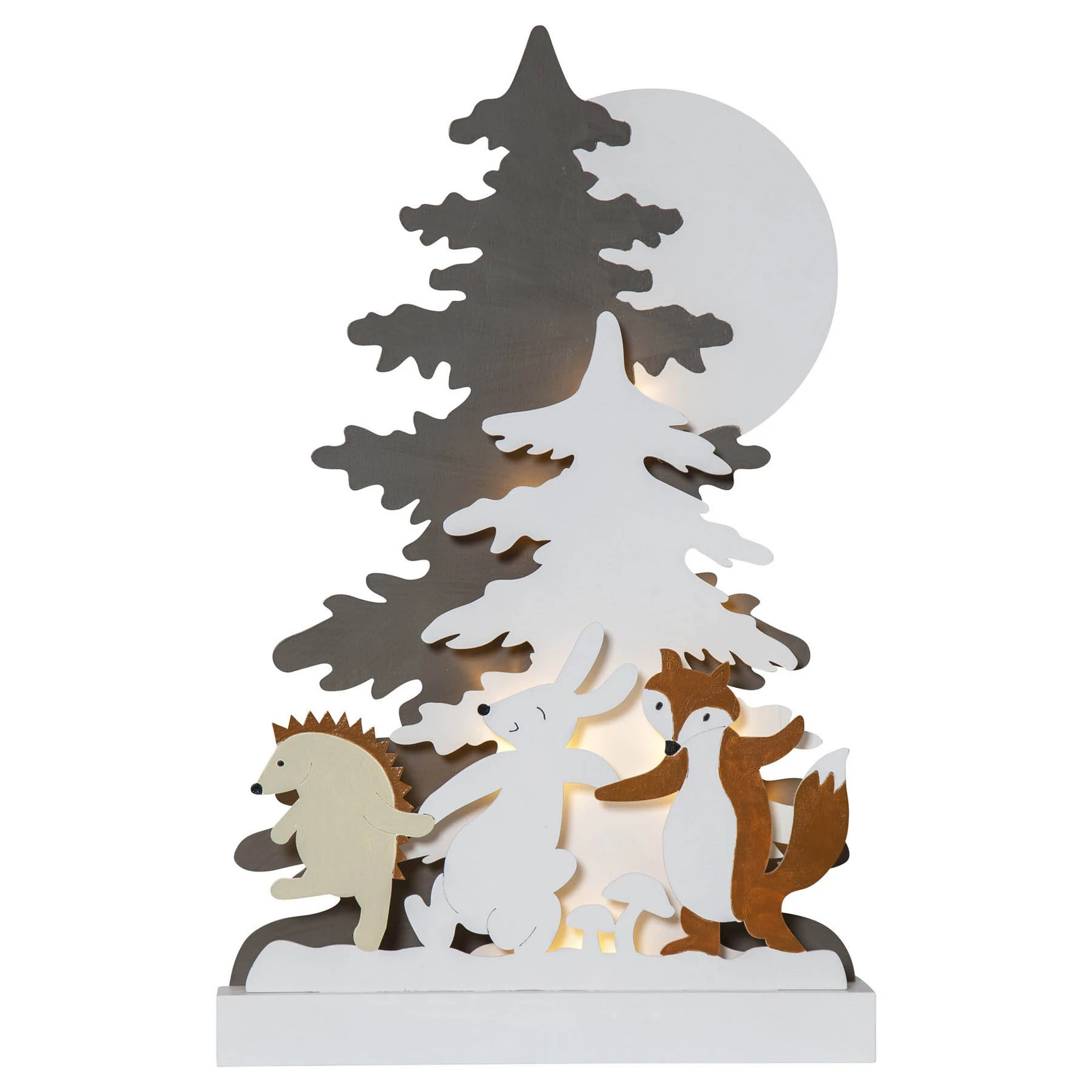 Forest Friends LED διακοσμητικό φως, κουνέλι, αλεπού, σκαντζόχοιρος