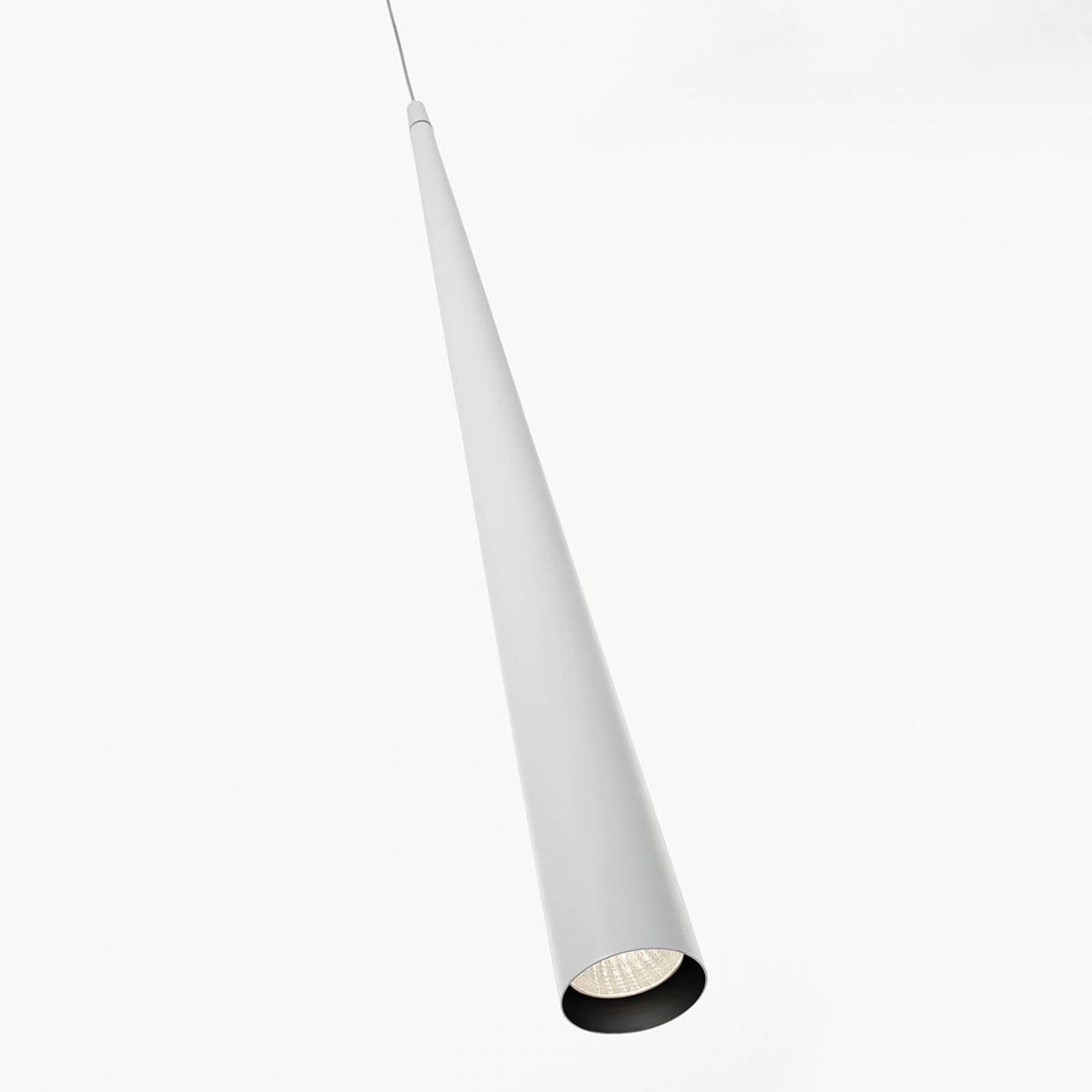 E-shop Dlhá závesná LED lampa Micro S75, biela