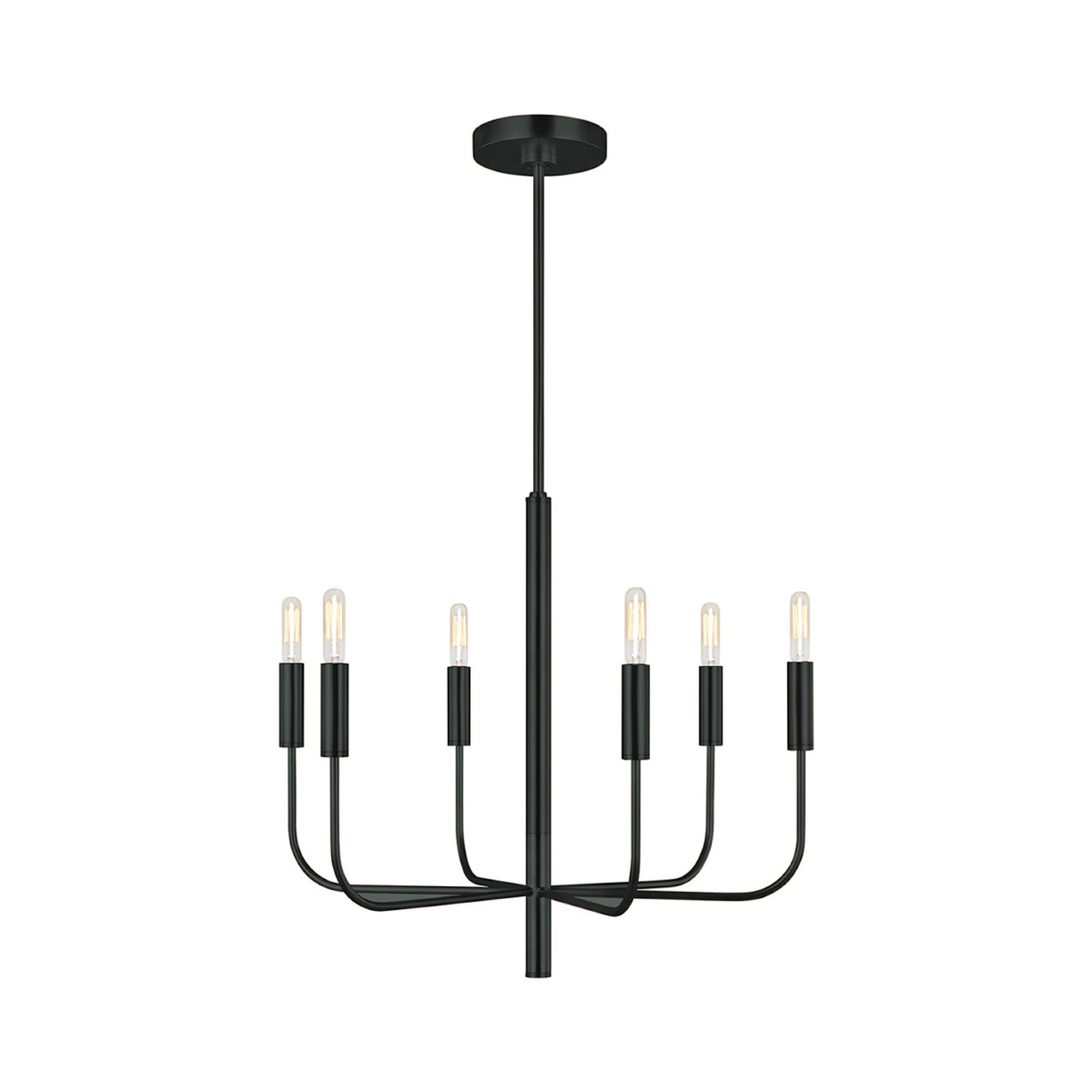 Lustre Brianna, preto, Ø 61 cm, 6 lâmpadas, metal - FEISS Lustre Brianna, preto, Ø 61 cm, 6 lâmpadas, metal - FEISS