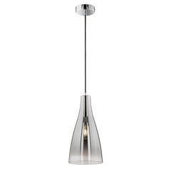 Lámpara colgante Zeal, cromo/espejado-transparente, Ø 23 cm