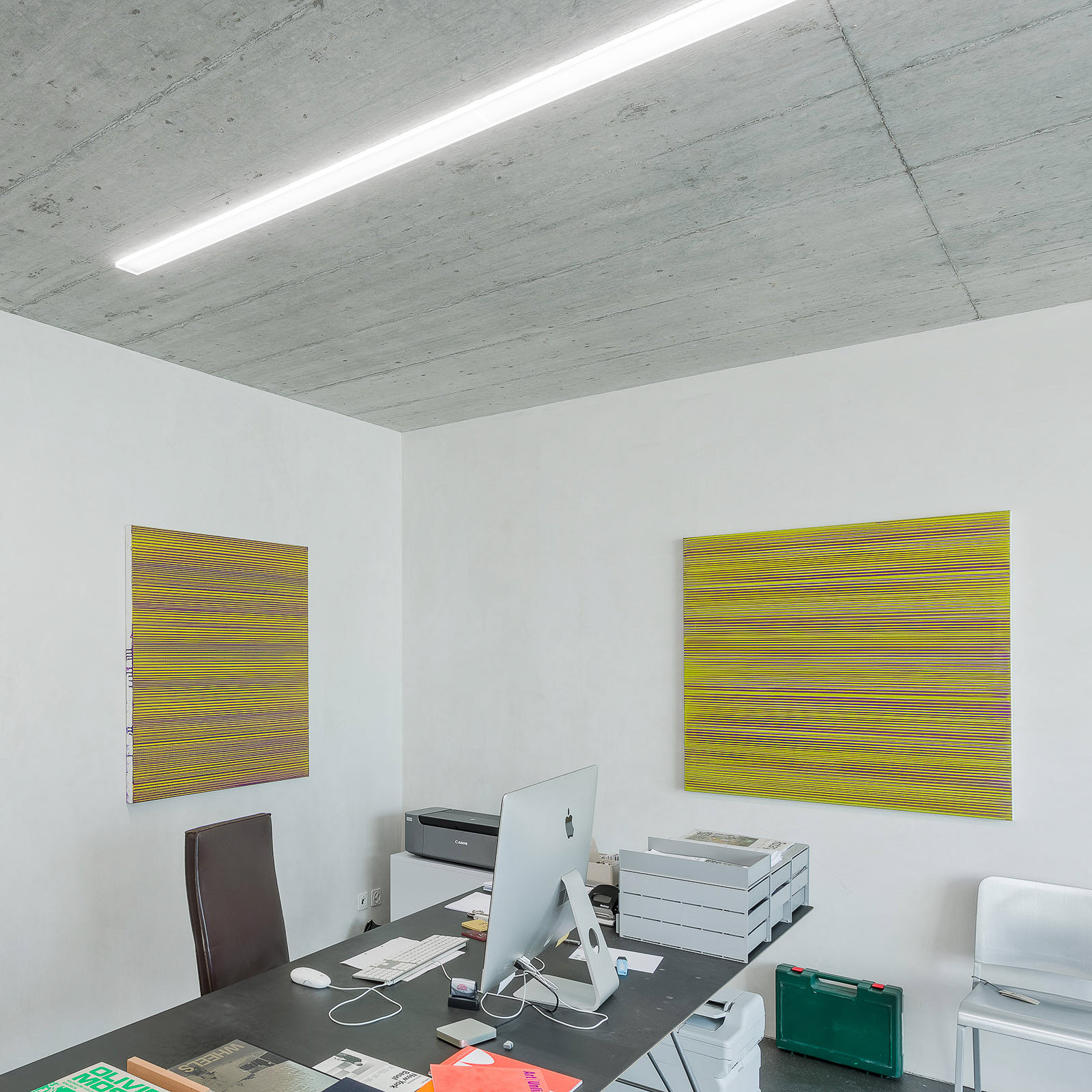 Regent Purelite Office LED-Deckenleuchte 153,1cm